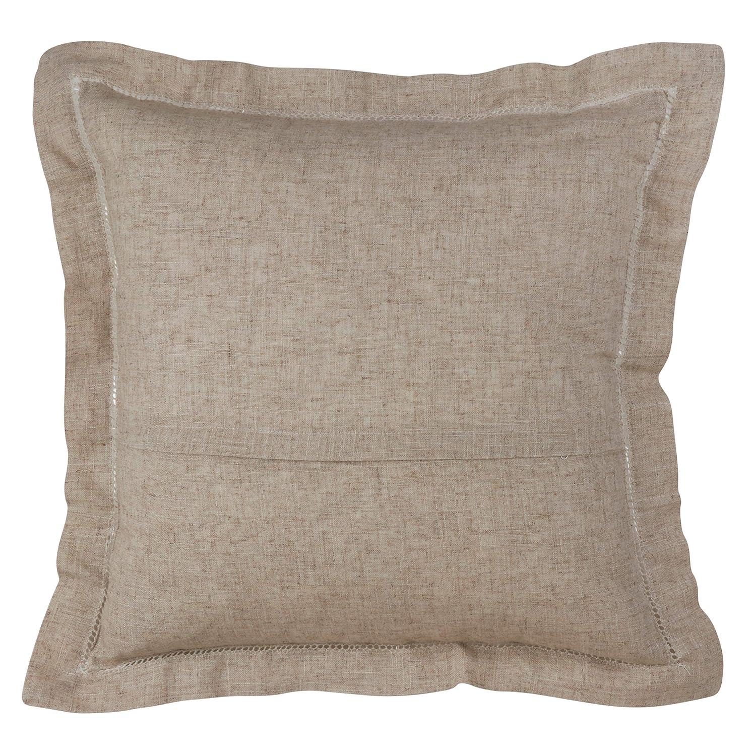 Saro Toscana Collection Linen Throw Pillow