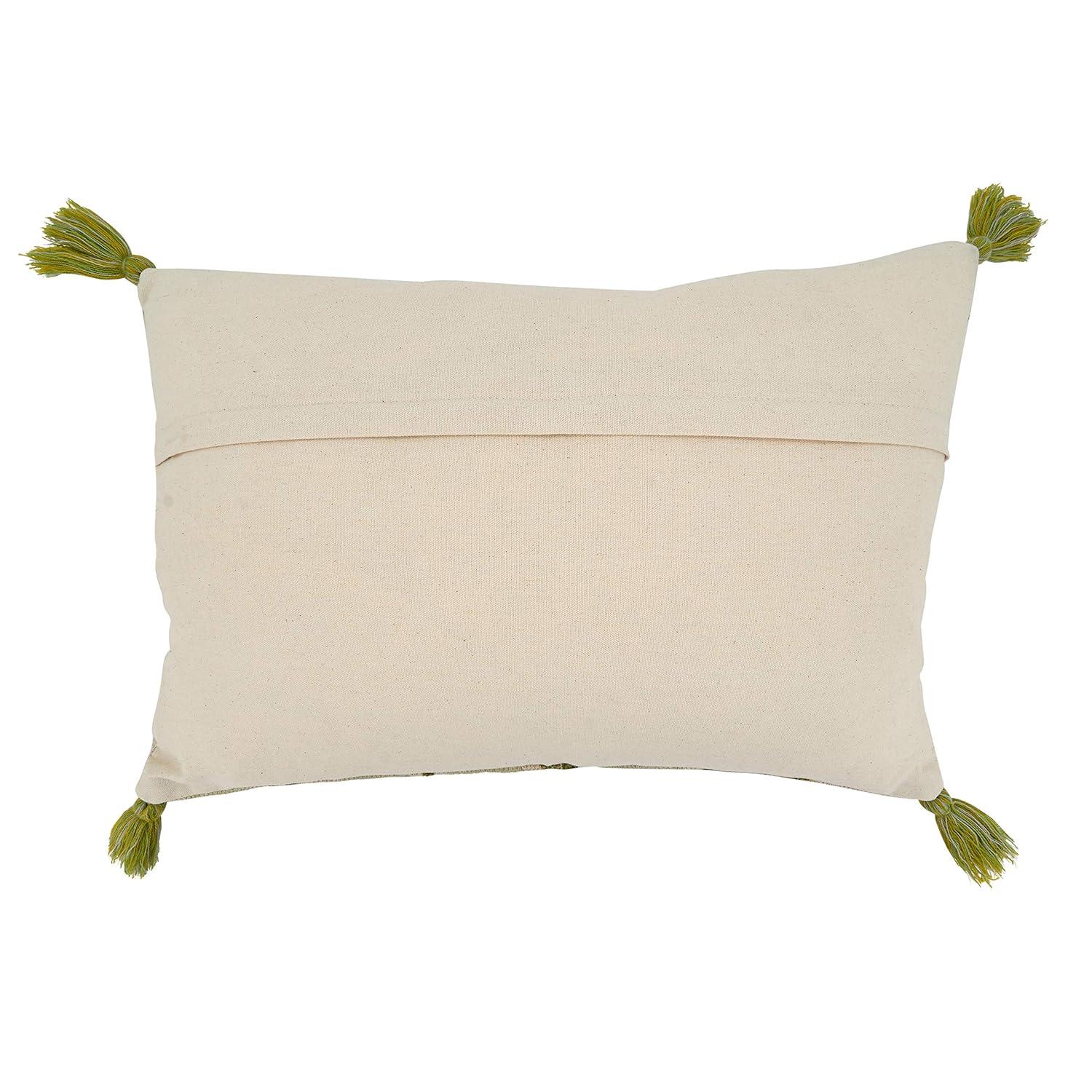 Saro Blossom Collection Floral Cotton Throw Pillow