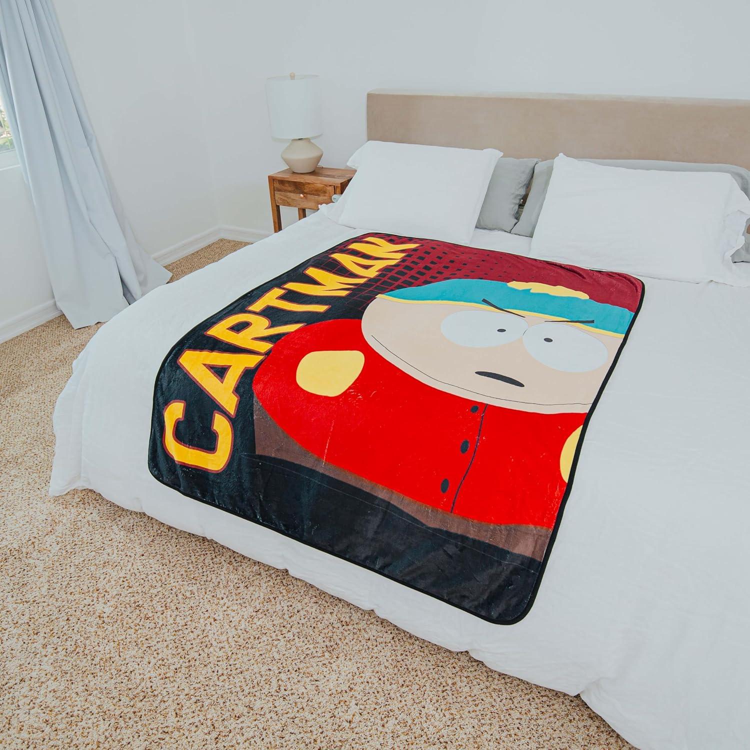 Surreal Entertainment South Park Eric Cartman Fleece Throw Blanket | 45 x 60 Inches