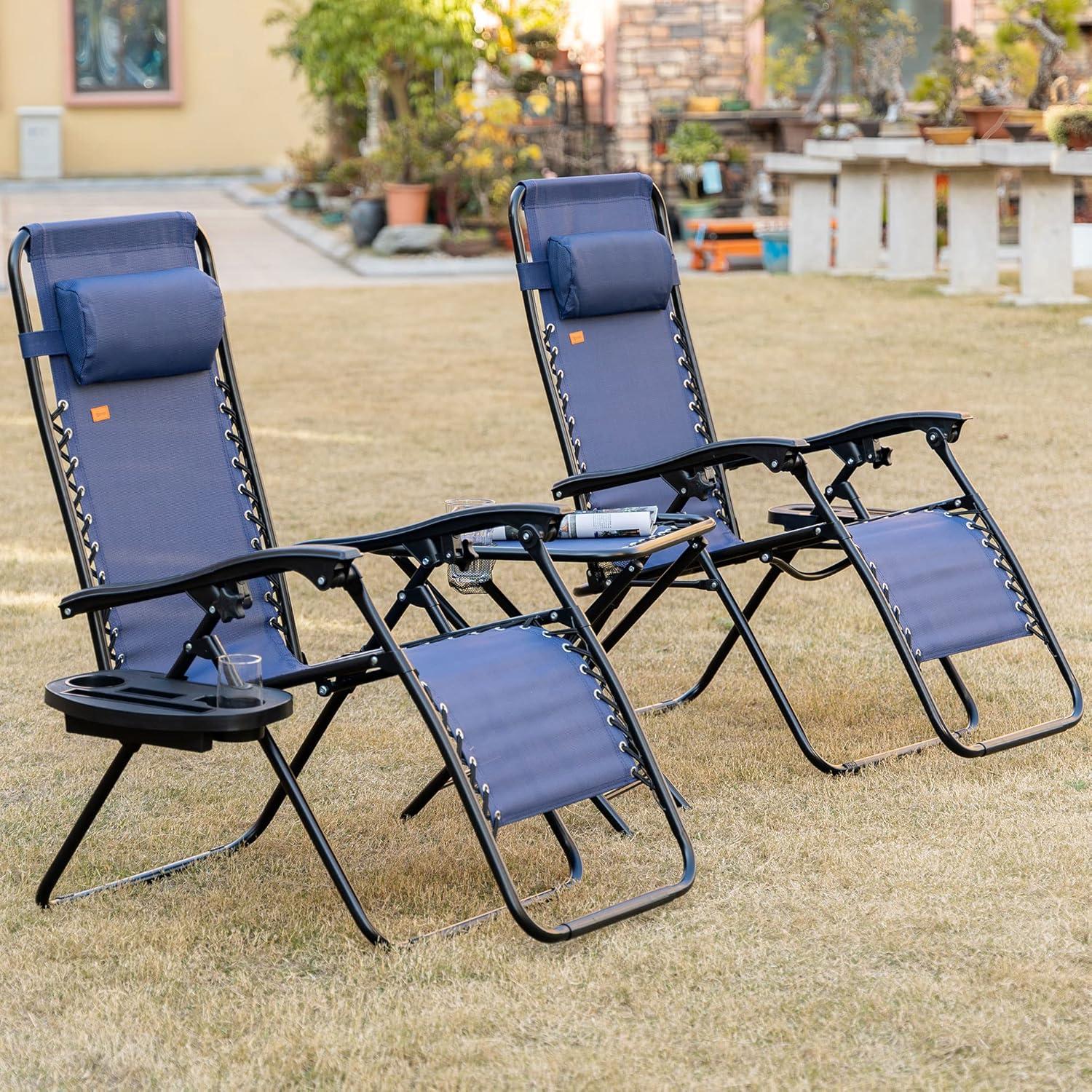 Outsunny Folding Recliner Chair