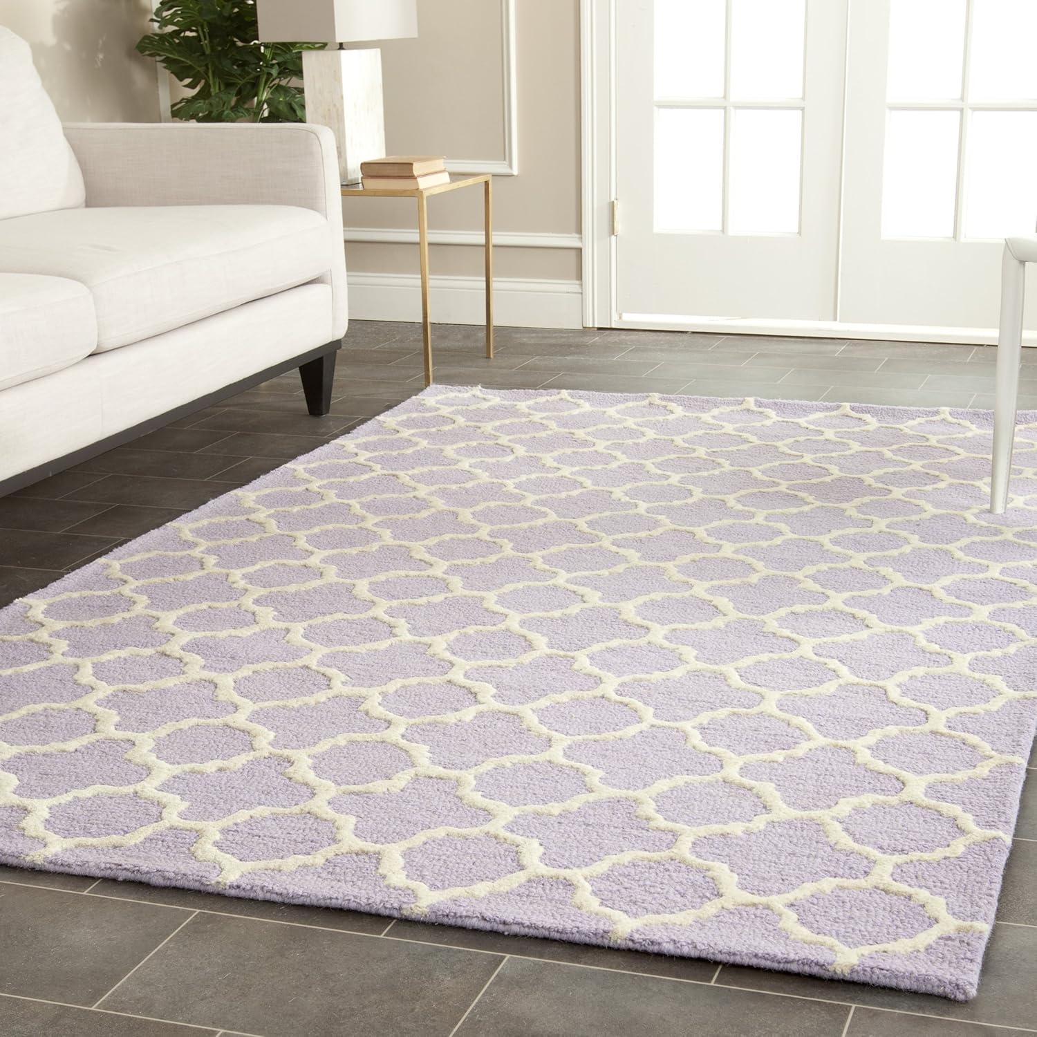 Cambridge CAM130 Tufted Indoor Area Rug - Lavander/Ivory - 5'x8' - Safavieh