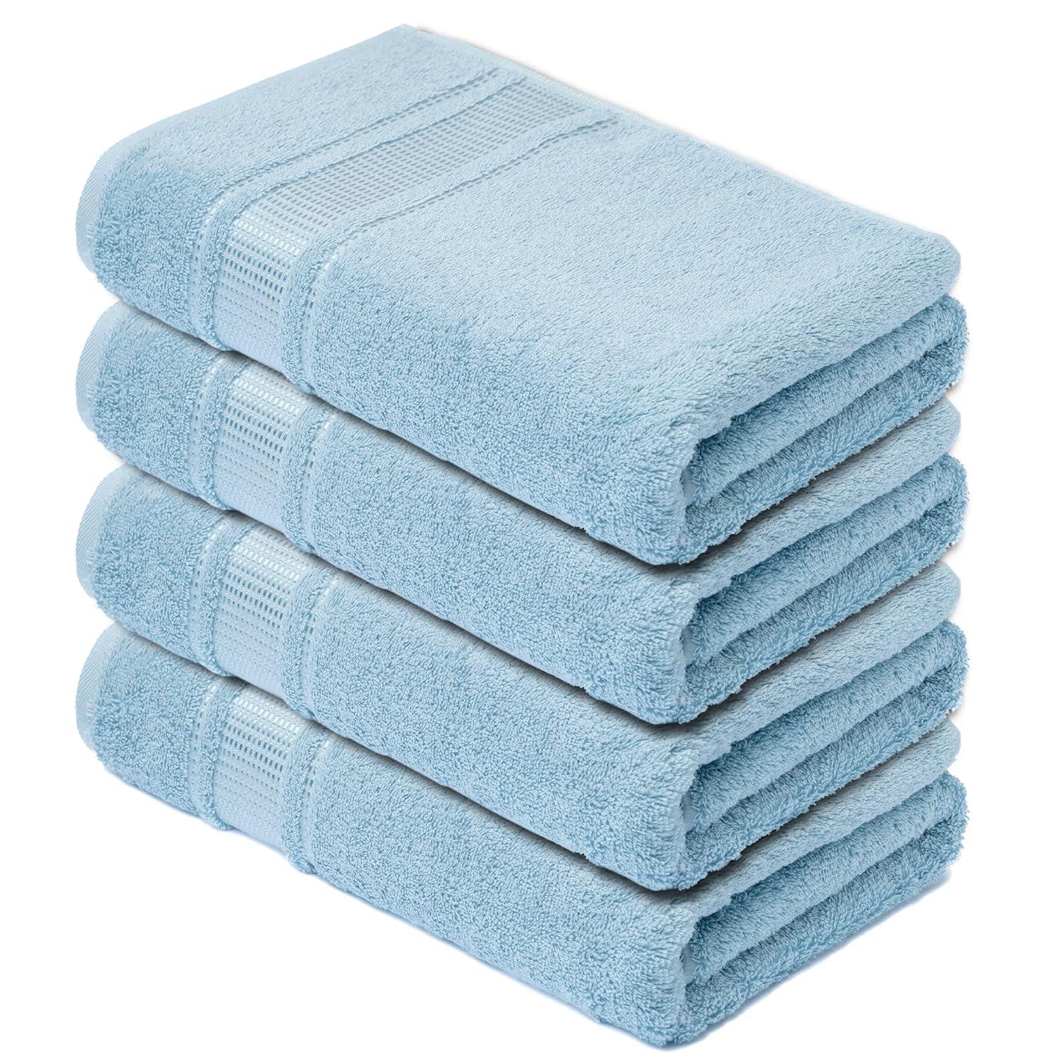 Melissa Linen, 2 Piece Hand Towel Pack Premium Cotton Soft Absorbent 20 x 35 in, Mint Green
