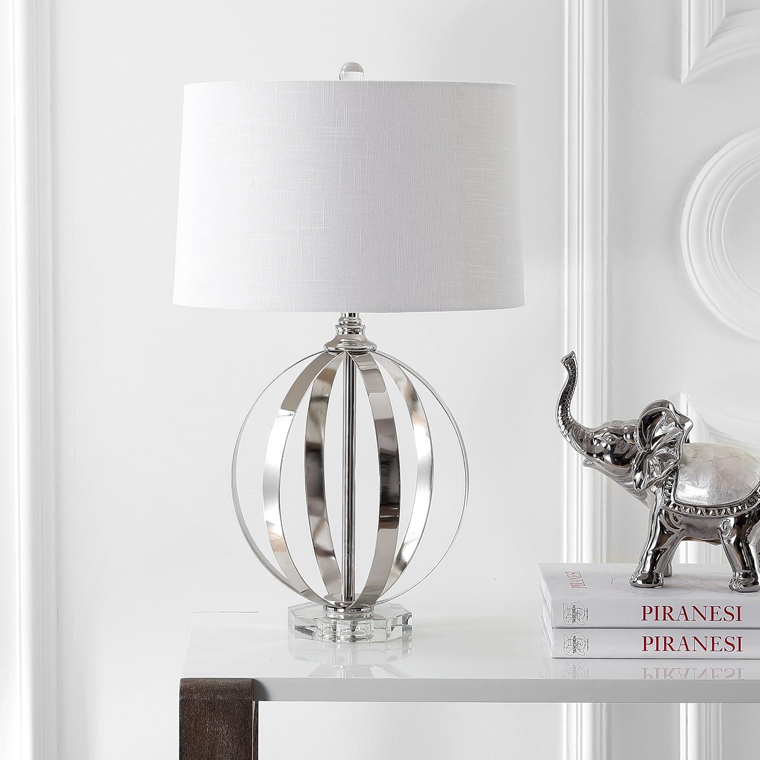 Jonathan Y Lighting Jyl1086 Logan 1 Light 26" Tall Led Buffet Table Lamp - Nickel