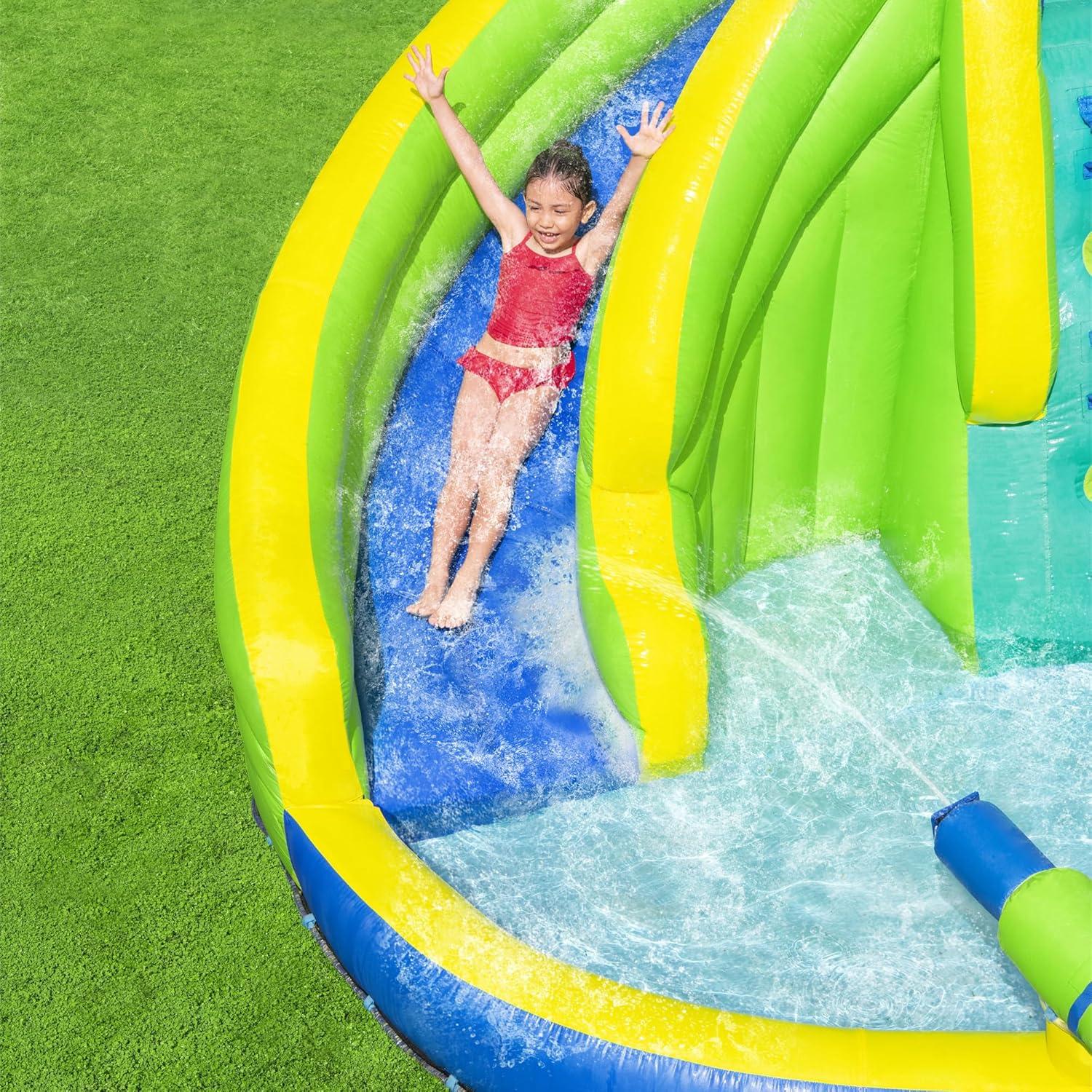 Bestway H2OGO! Funfinity Splash Kids Inflatable Mega Water Park with Blower