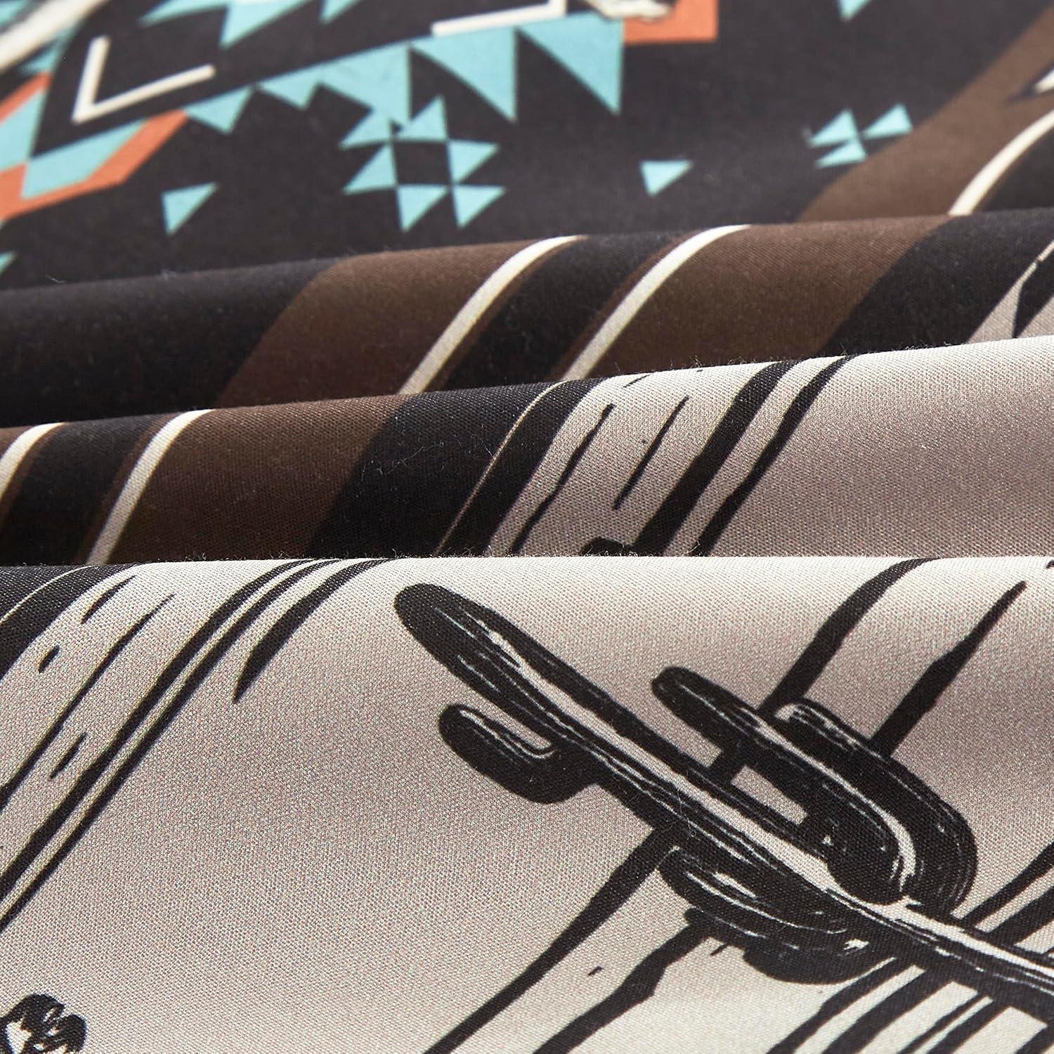 Chezmoi Collection Sawyer Southwestern Cowboys Rodeo Comforter Set