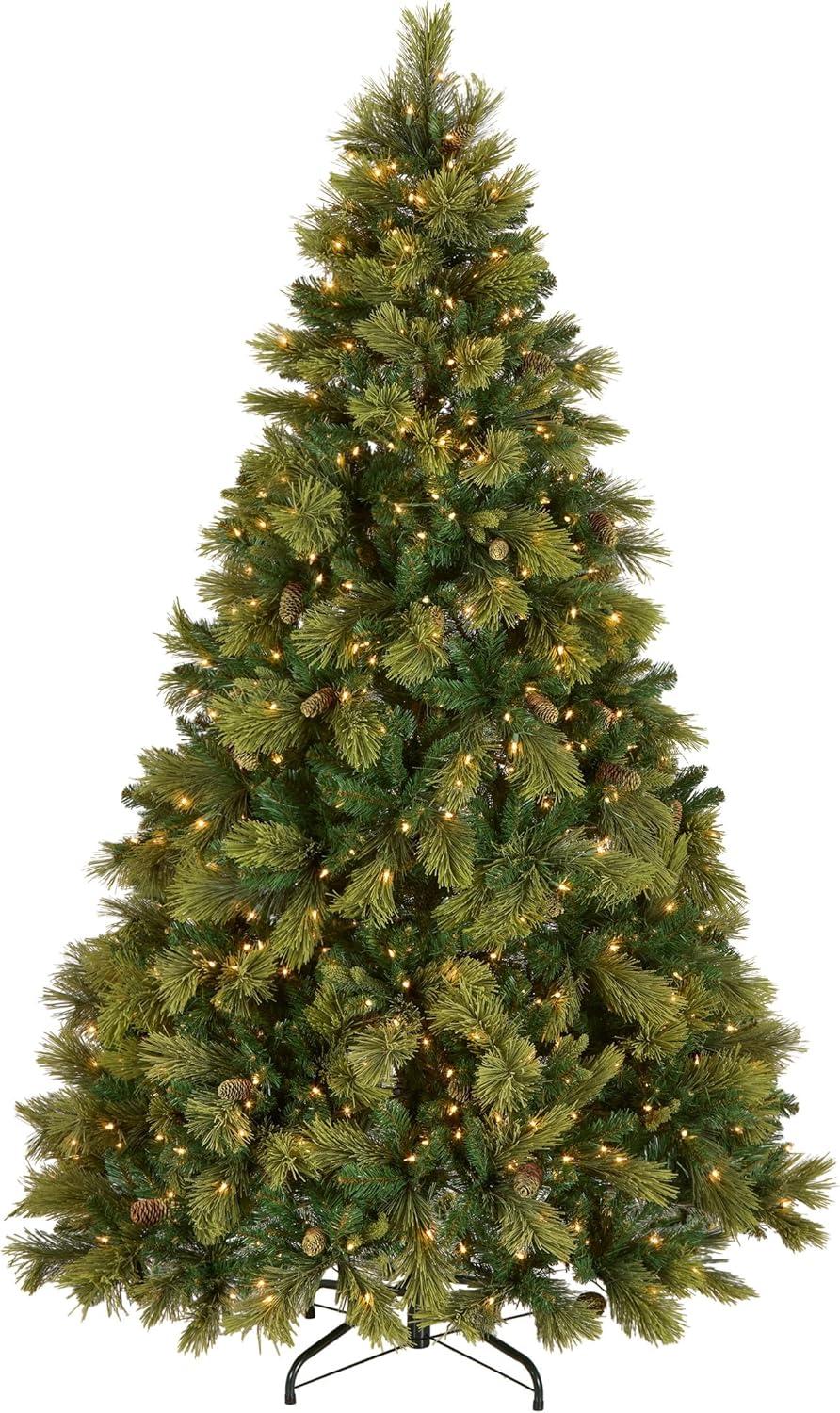 7.5' Prelit Carolina Pine Artificial Christams Tree Clear Lights - National Tree Company
