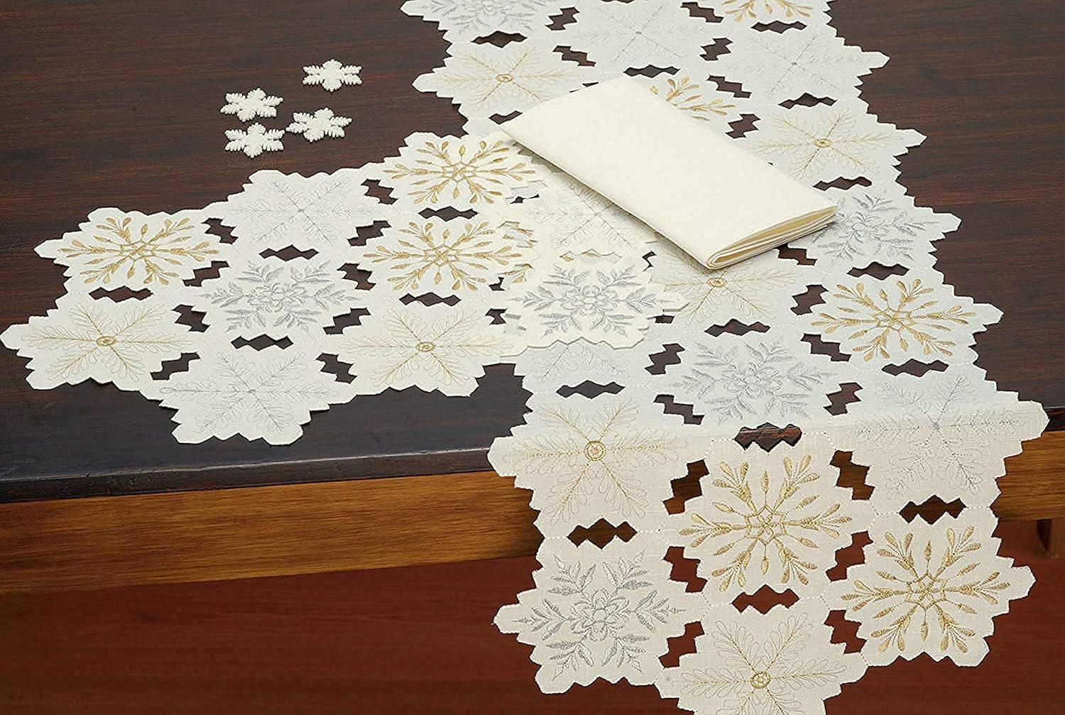 Embroidered Snowflake Placemat (Set of 4)