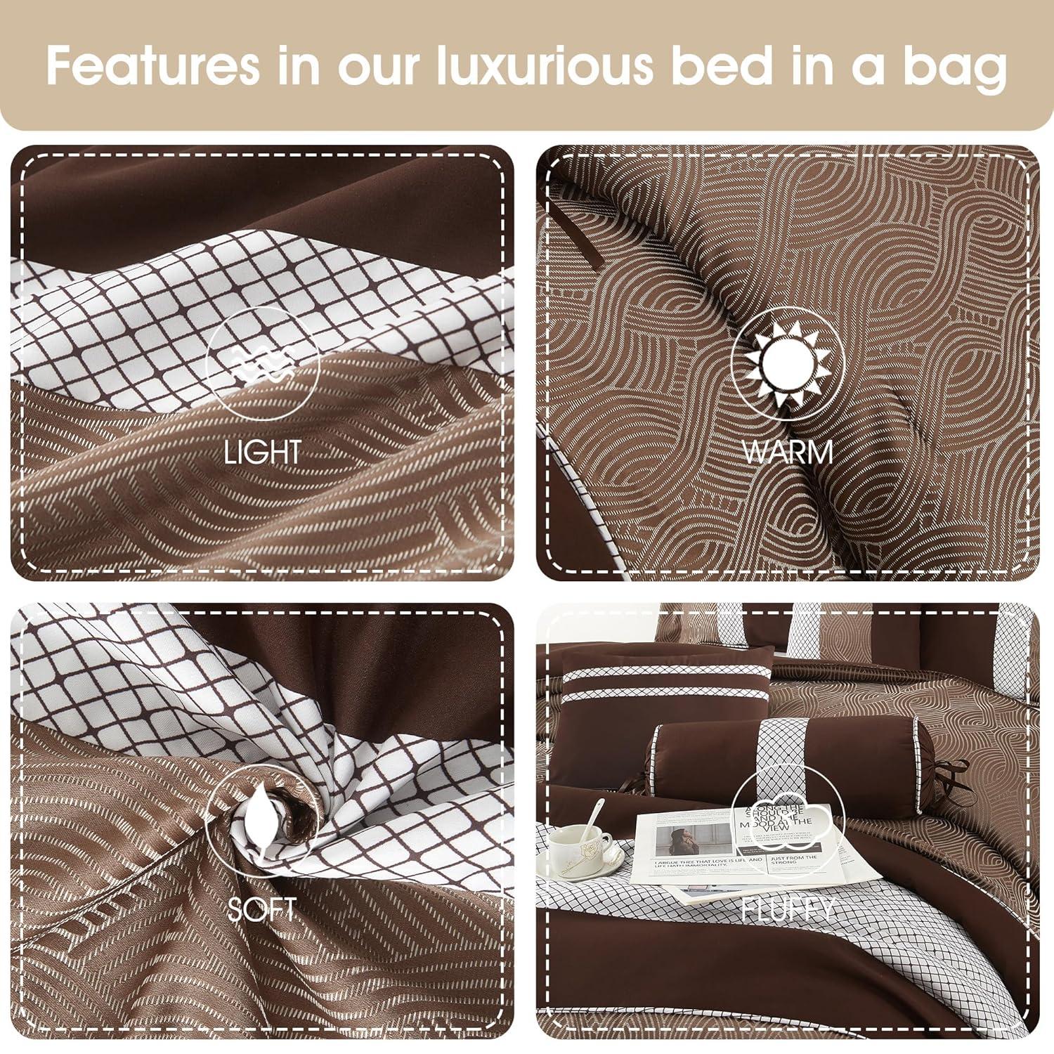 Nanshing America, Inc Angellyna 10 Piece Medallion Print Comforter Set