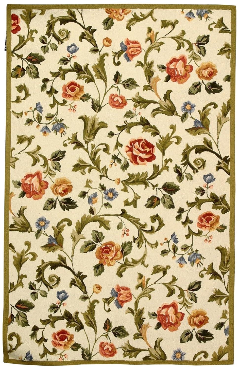 Chelsea HK310 Handmade Area Rug - 3' Round - Ivory - Safavieh