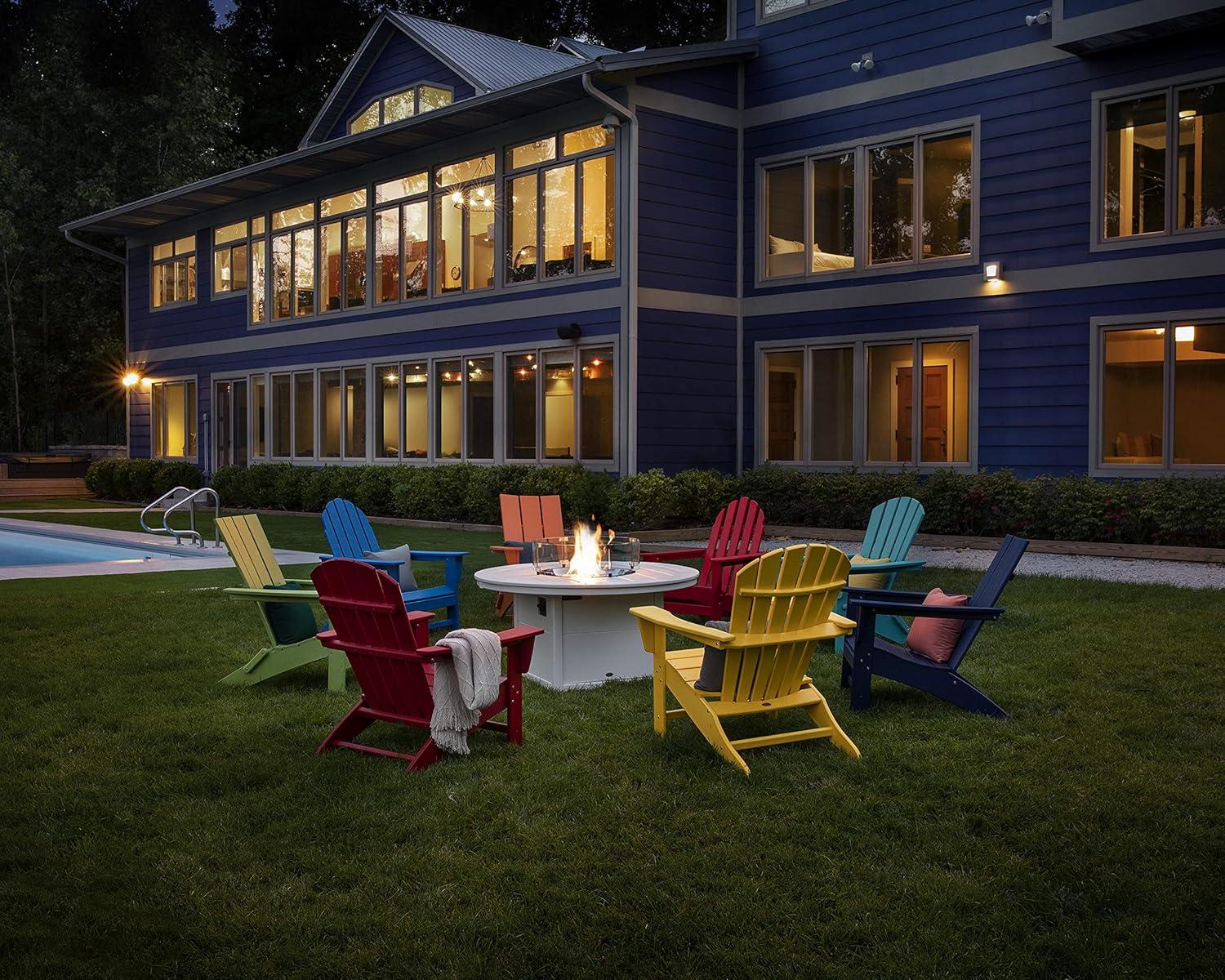 Modern Adirondack High-Density Polyethylene (HDPE) Outdoor Adirondack Chair