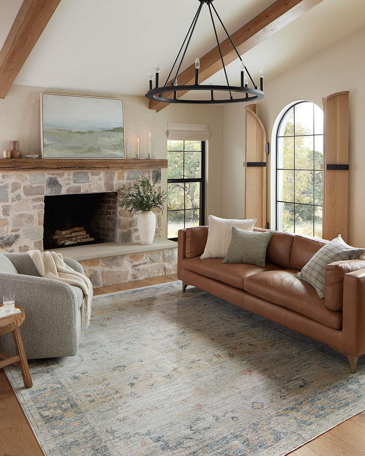Magnolia Home By Joanna Gaines X Loloi Millie Slate Area Rug & Reviews | Wayfair