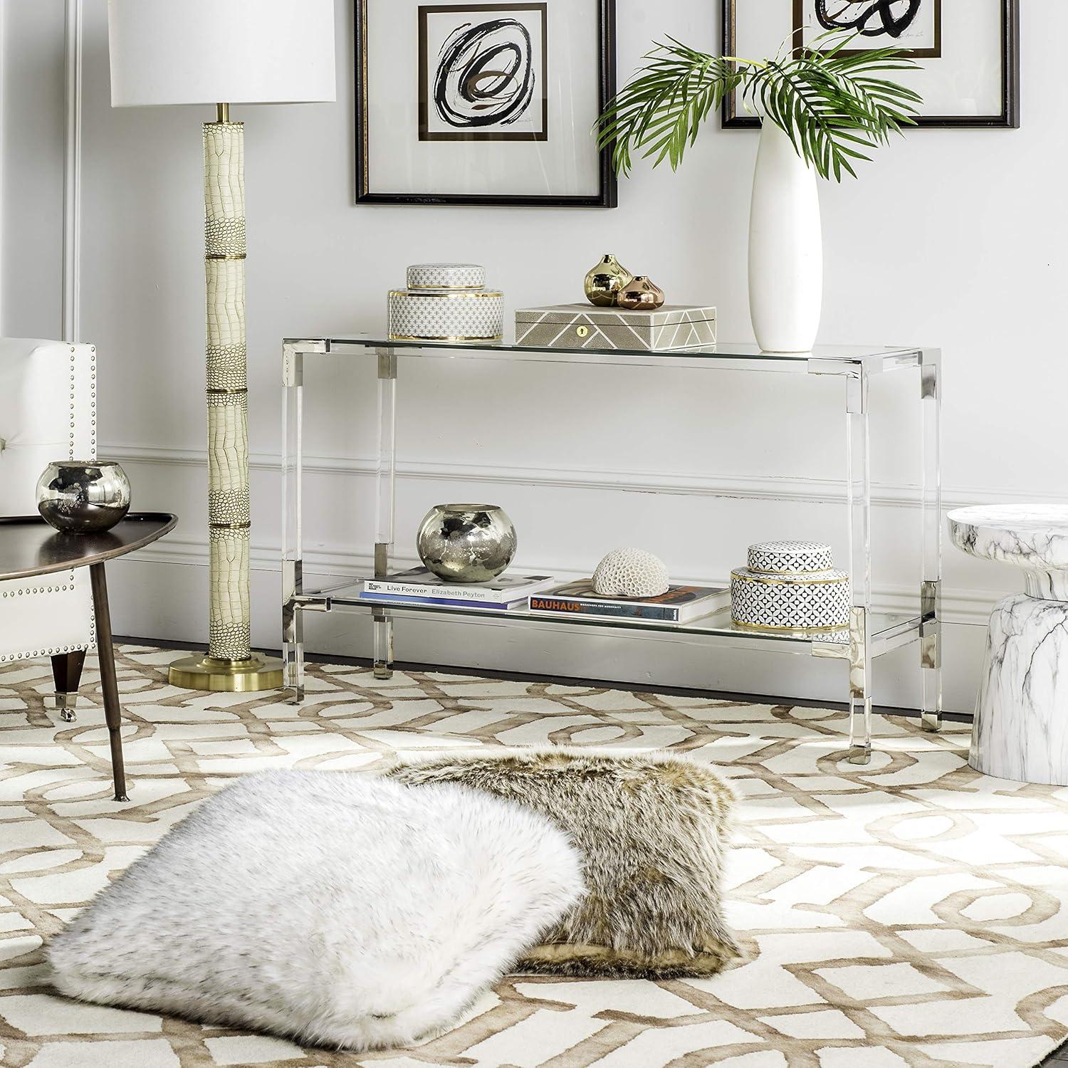 Arverne Console Table - Silver - Safavieh