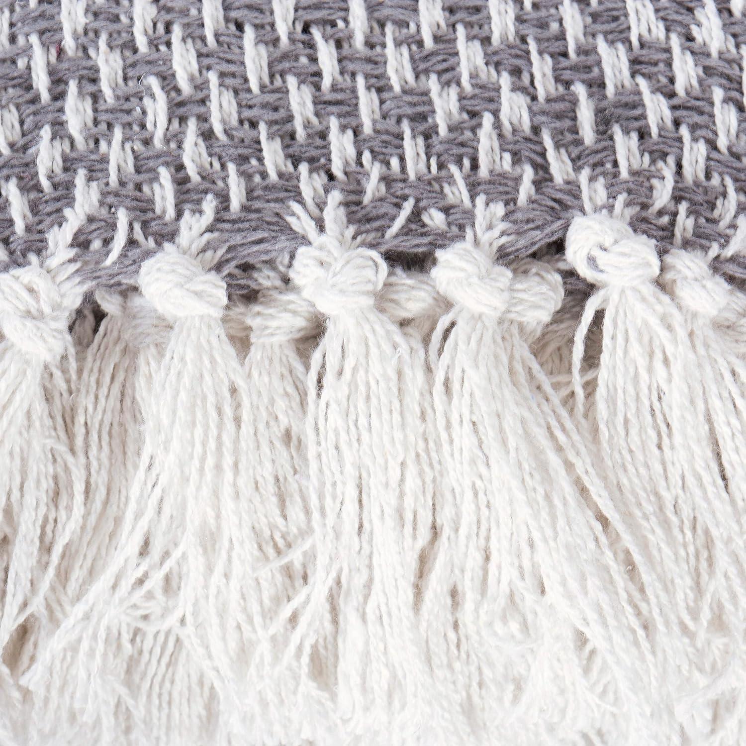 Design Imports Hand Woven Throw Blanket