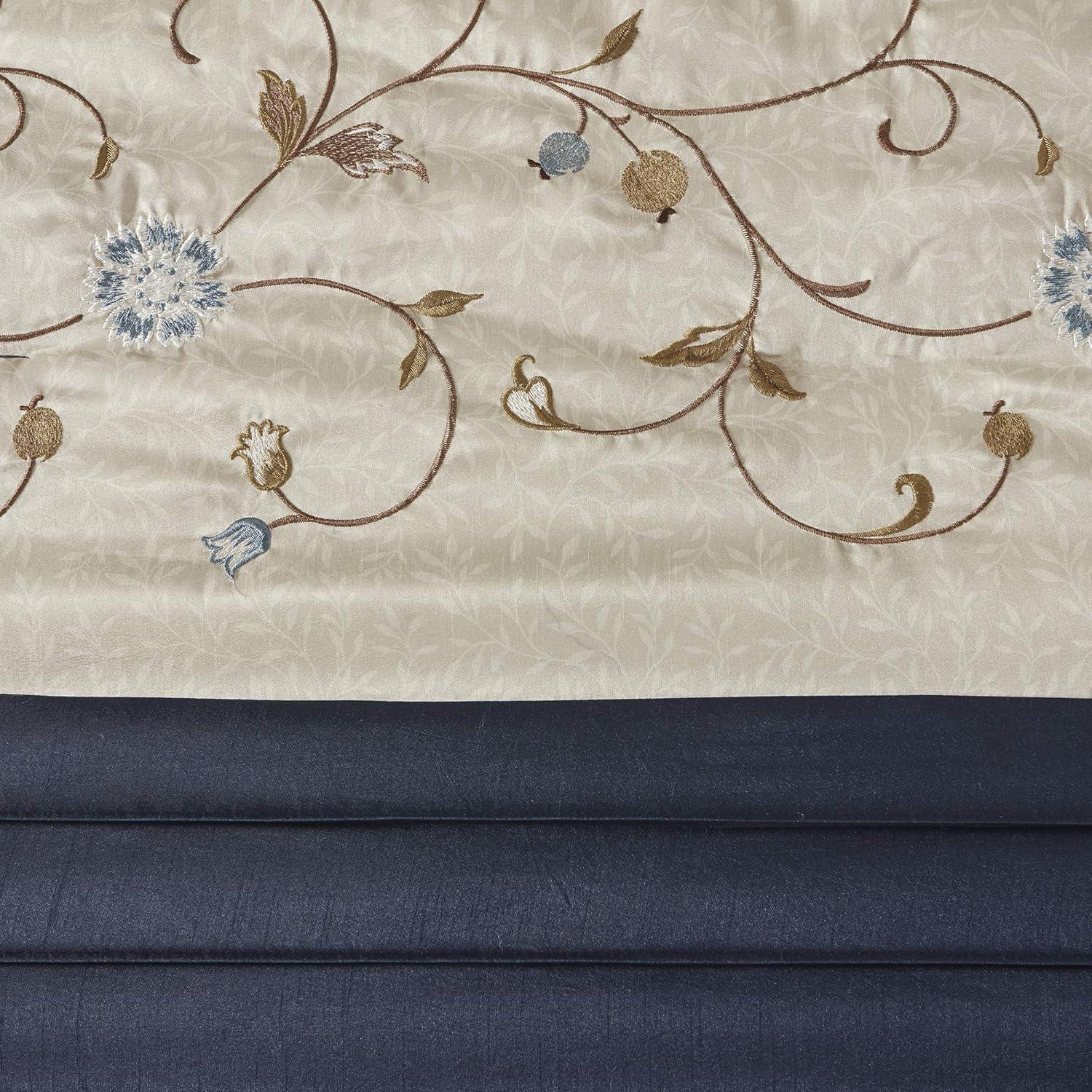 Madison Park Serene Embroidered 7 Piece Comforter Set