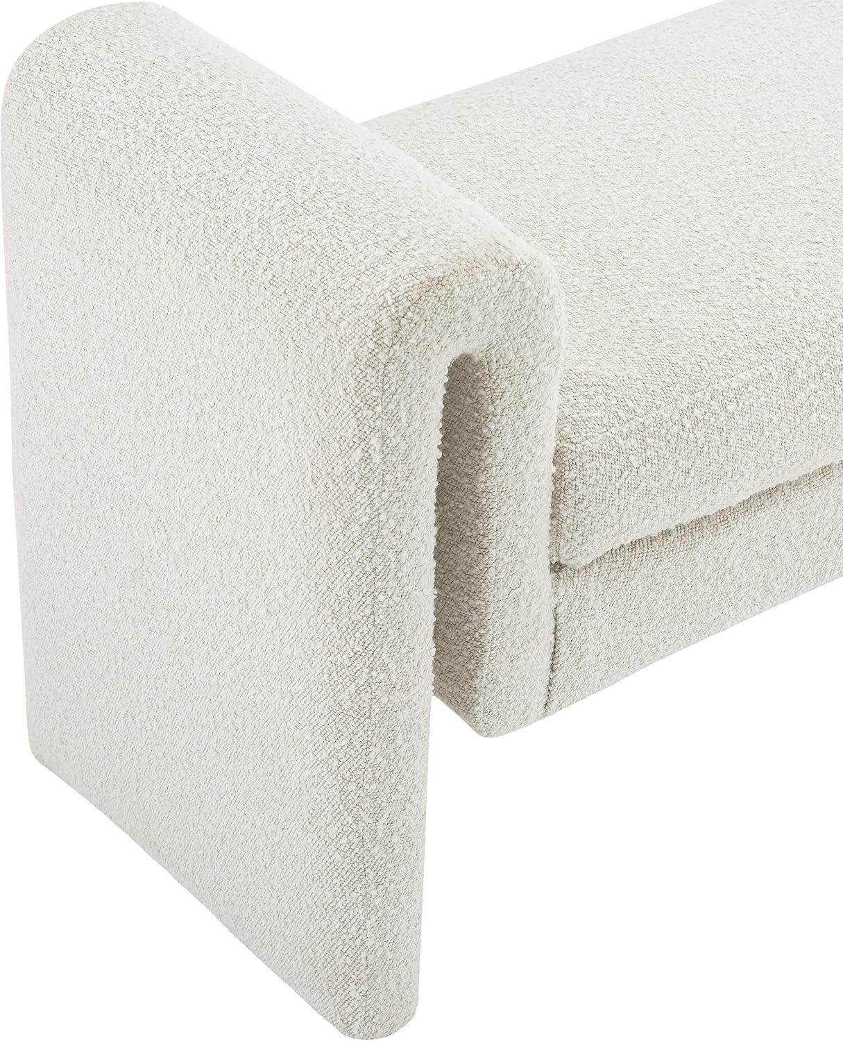 Hobel Boucle Fabric Upholstered Bench