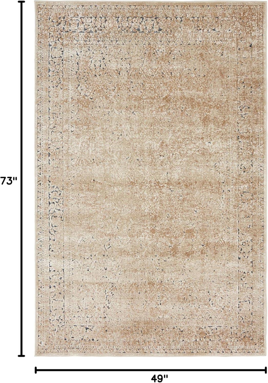 Unique Loom Chateau Collection Area Rug - Jefferson (4' 1" x 6' 1" Rectangle Beige/Light Brown)