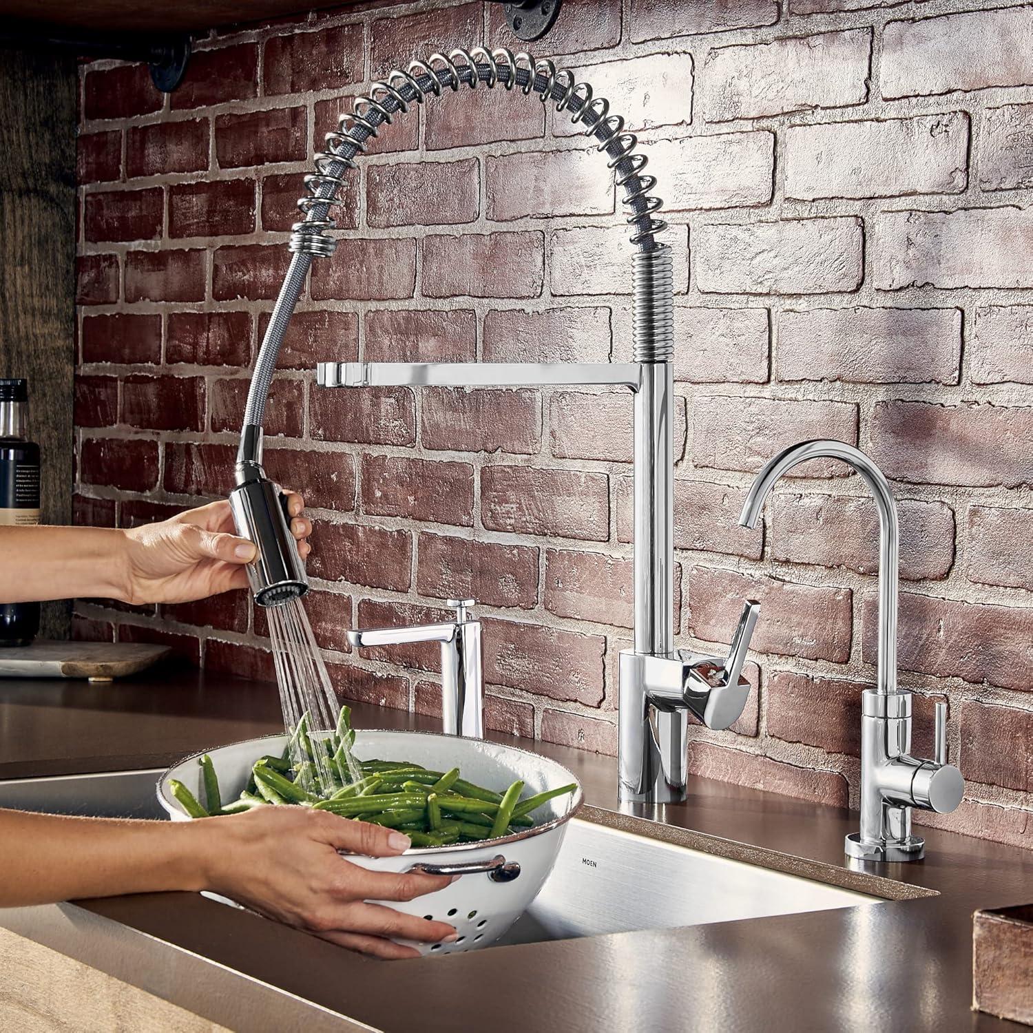 Moen Align MotionSense Wave Single Handle Spring Pulldown Kitchen Faucet with Power Clean Technology