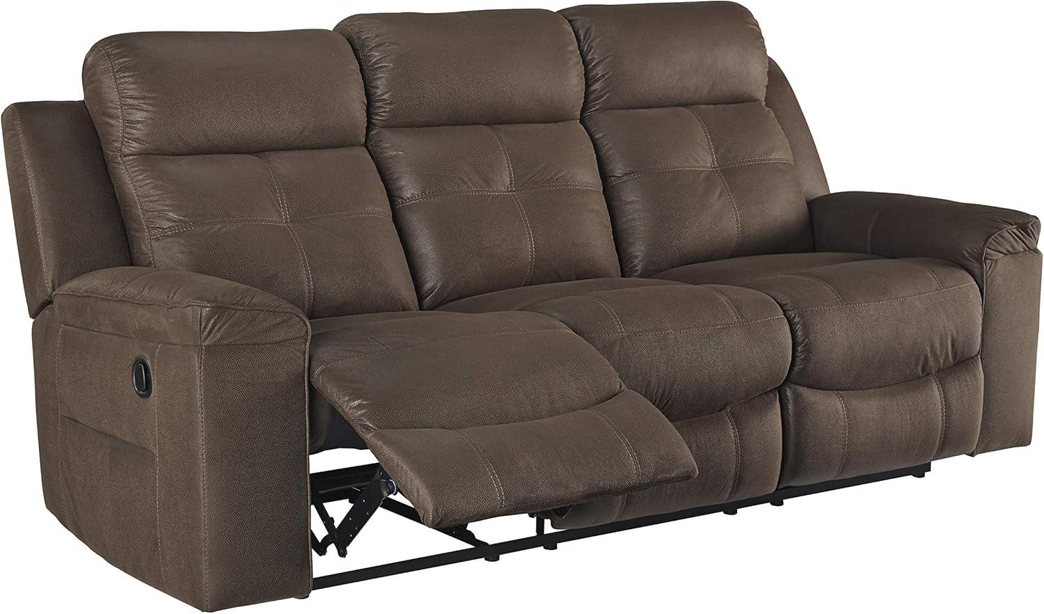 Signature Design by Ashley Jesolo Reclining Sofa in Coffee