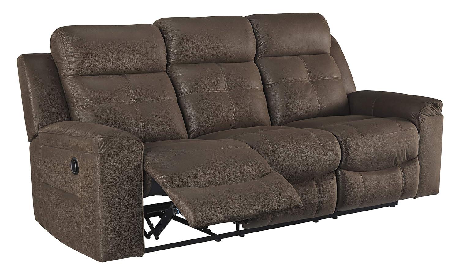 Signature Design by Ashley Jesolo Reclining Sofa in Coffee