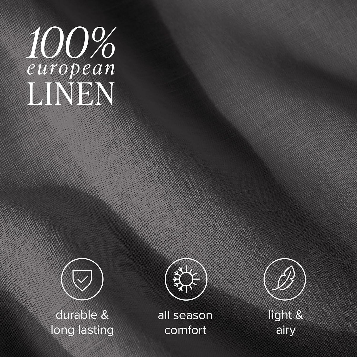 Bare Home 100% Linen Sheet Set