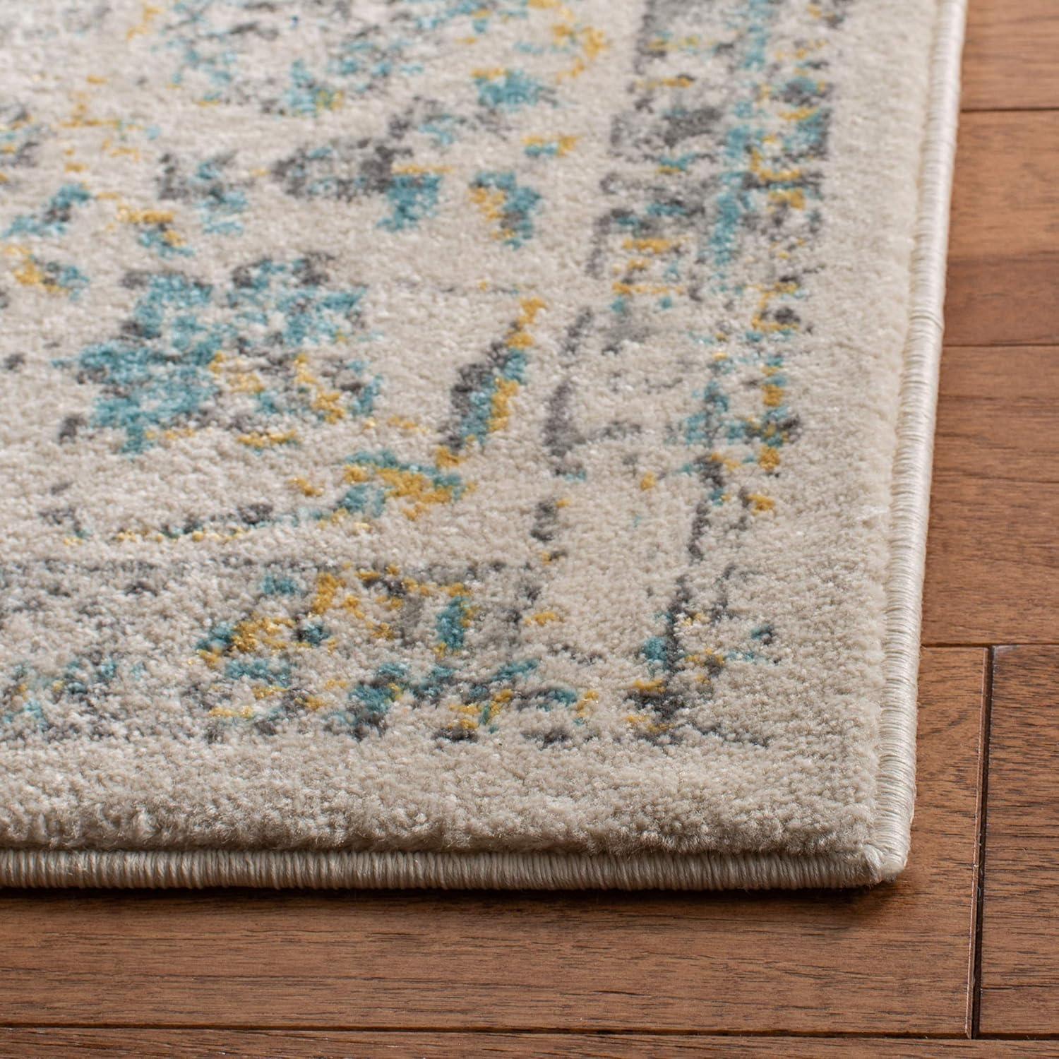 Evoke EVK220 Power Loomed Area Rug - Ivory/Blue - 10'x14' - Safavieh.