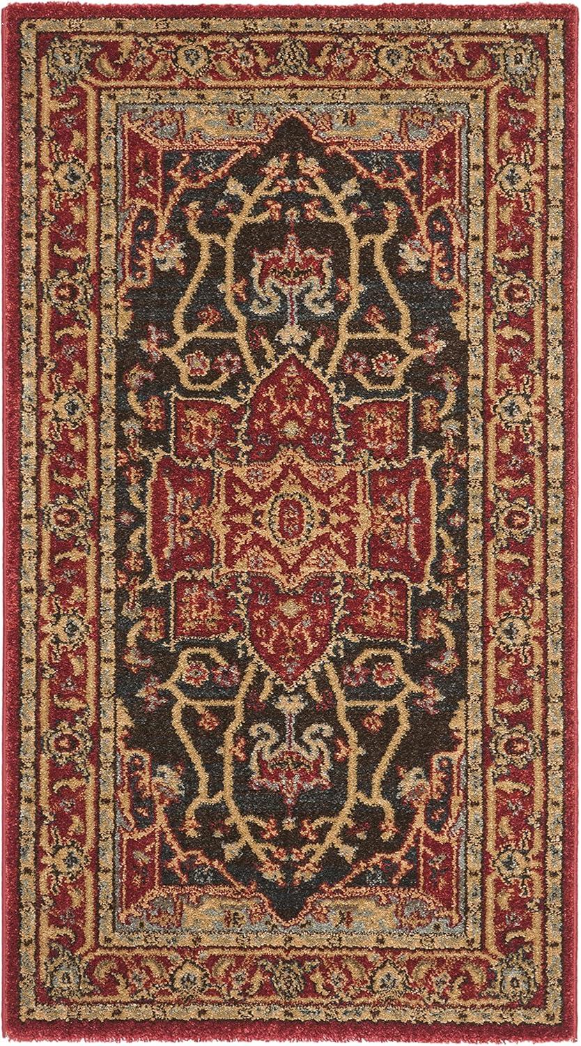 Mahal MAH625 Power Loomed Indoor Accent Rug - Red/Red - 2'2"x4' - Safavieh.