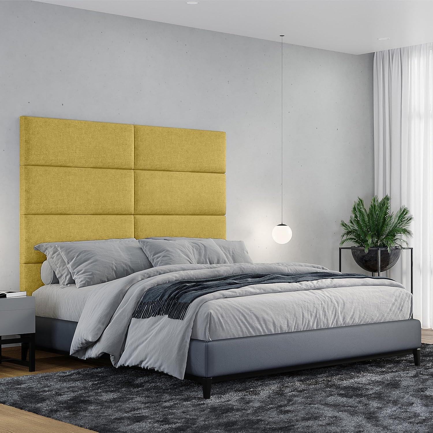 Panelist Modern Padded Headboard - Set of Wall Mounted Panels