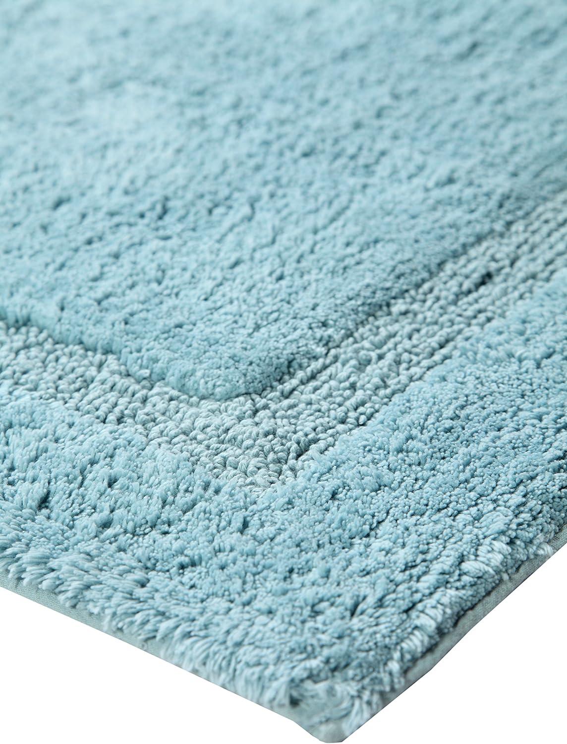 Saffron Fabs  Cotton Regency Bath Rug Sage Green 22 x 34