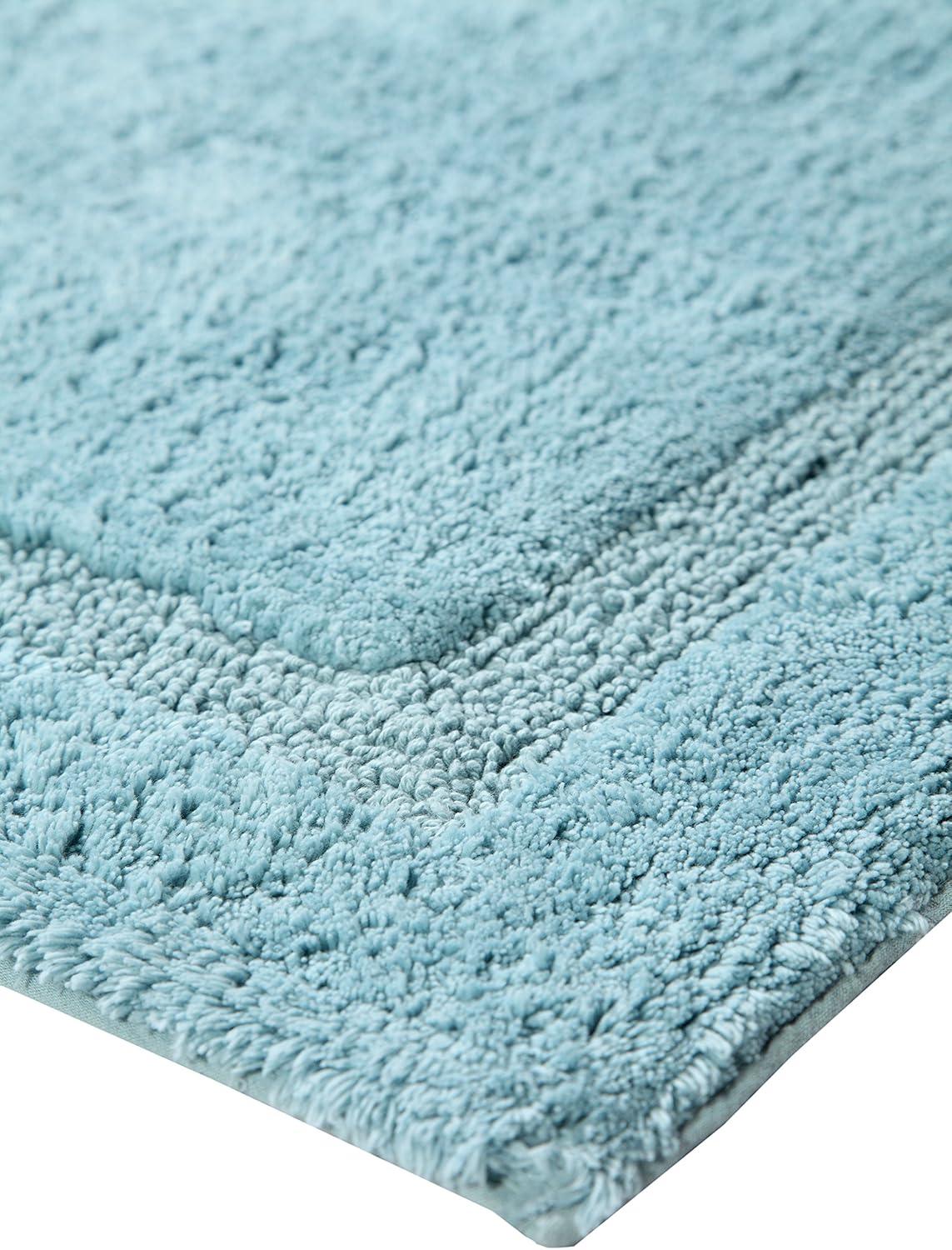 Saffron Fabs  Cotton Regency Bath Rug Sage Green 22 x 34