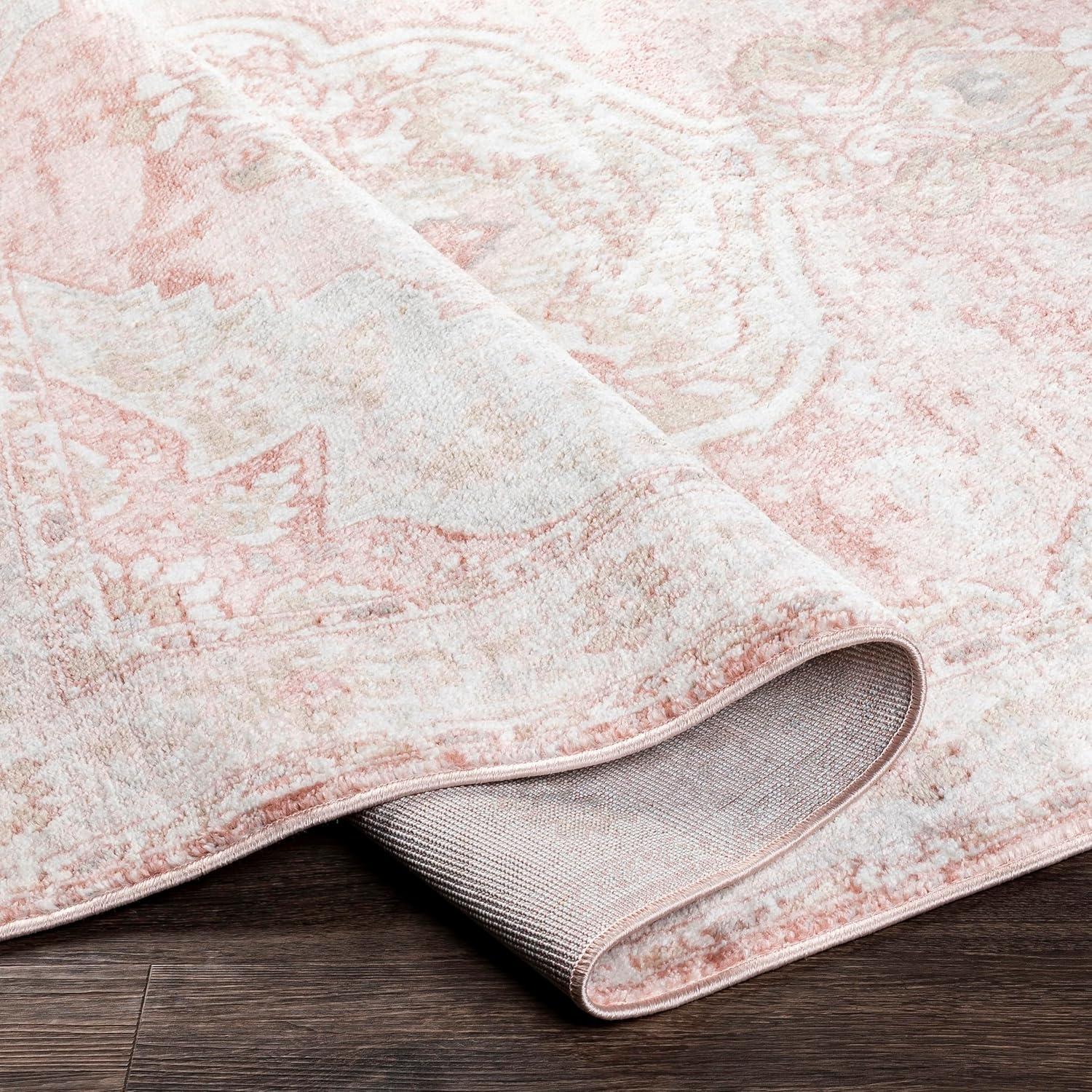 Mark & Day Baflo 7'10" Square Woven Indoor Area Rugs Blush