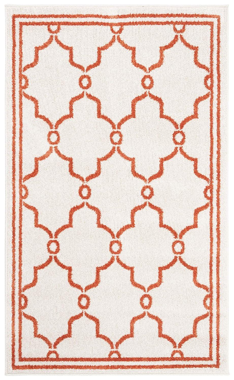 Amherst AMT414 Power Loomed Indoor Accent Rug - Beige/Orange - 3'x5' - Safavieh