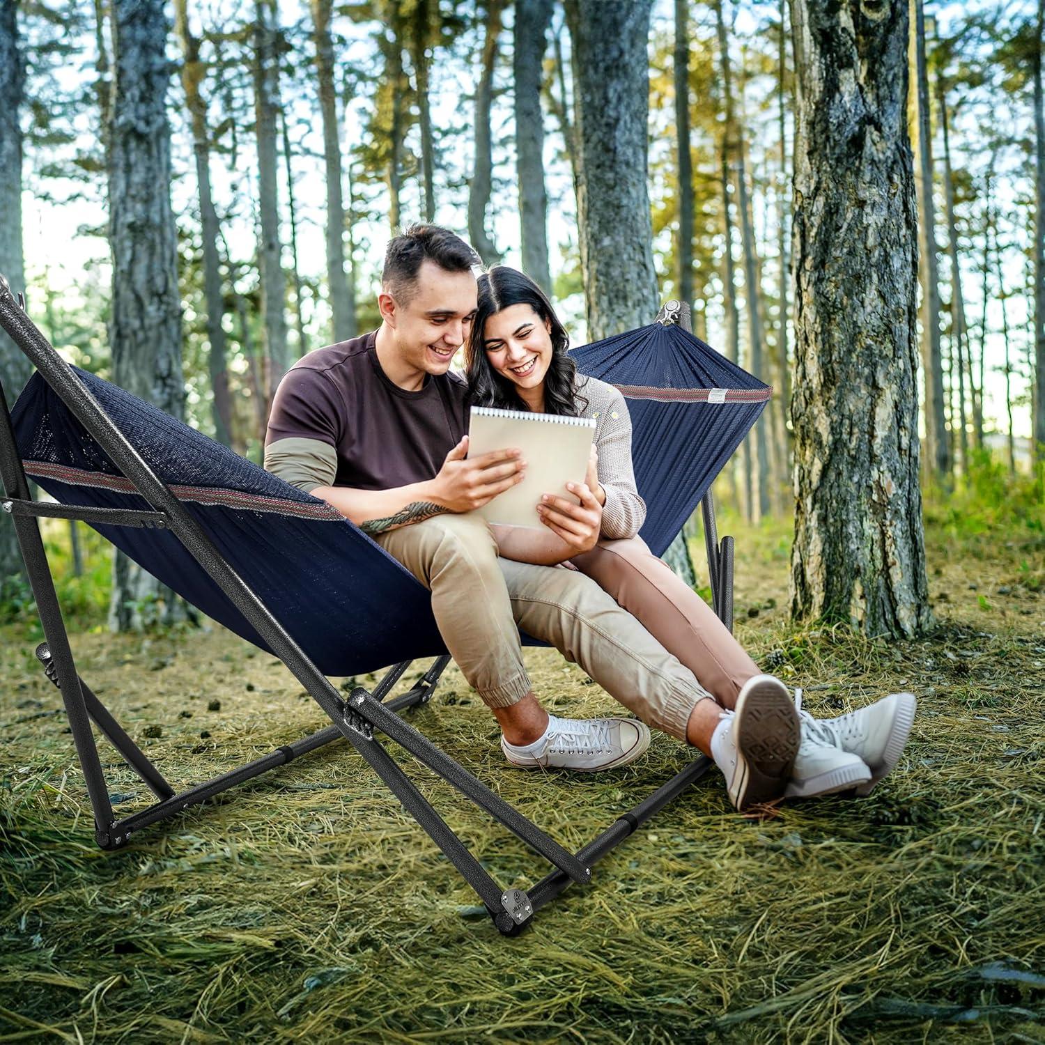 2 Person Camping Hammock with Stand