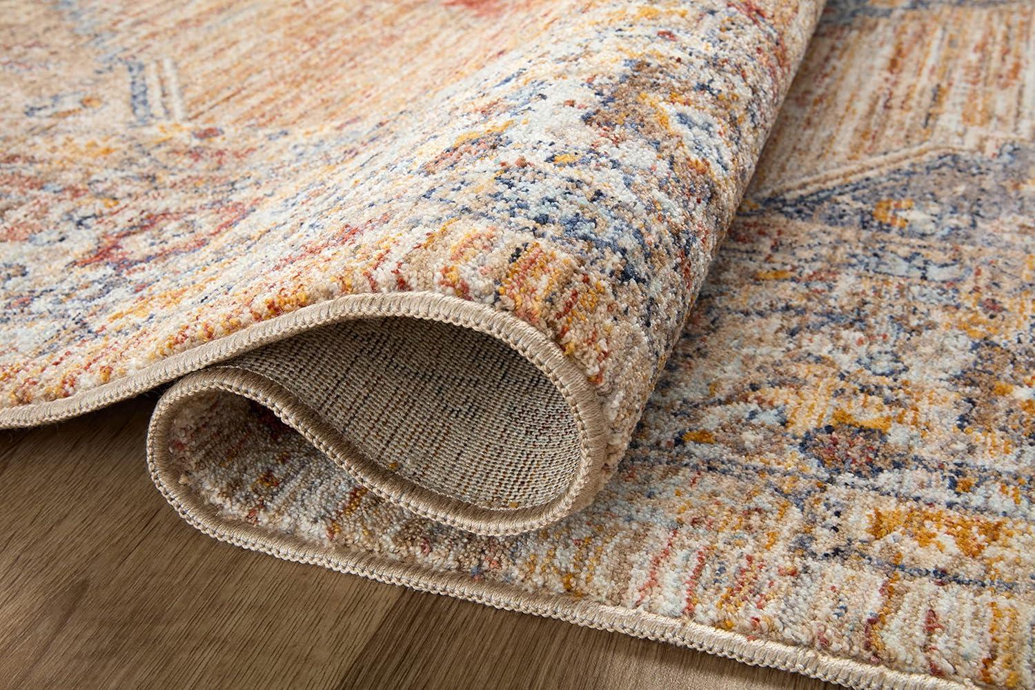 Loloi II Sorrento Multi / Sunset 7'-10" x 7'-10" Round Area Rug