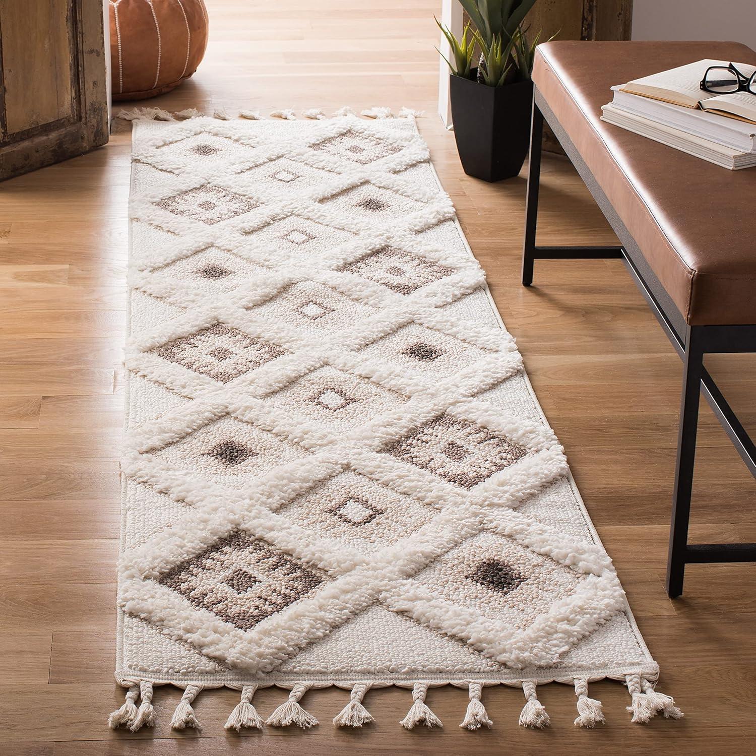 Moroccan Tassel Shag MTS601 Power Loomed Indoor Rug - Safavieh