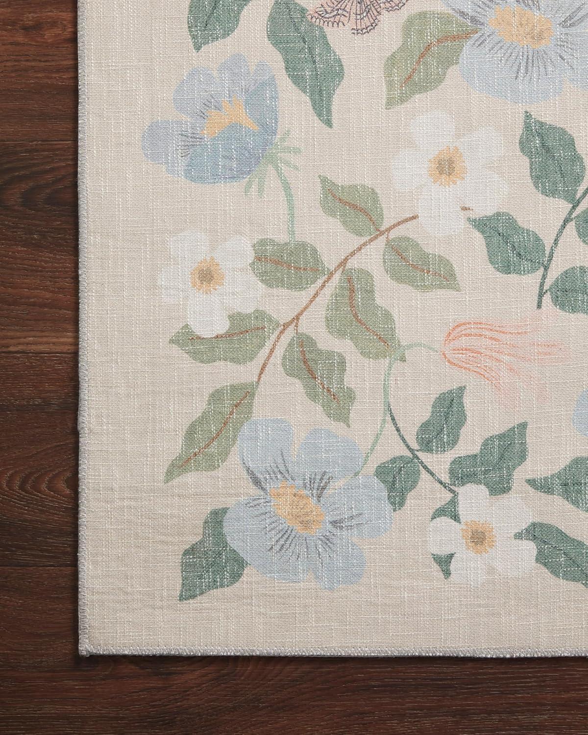 Rifle Paper Co. x Loloi Cotswolds COT-02 Primrose Sand Rug