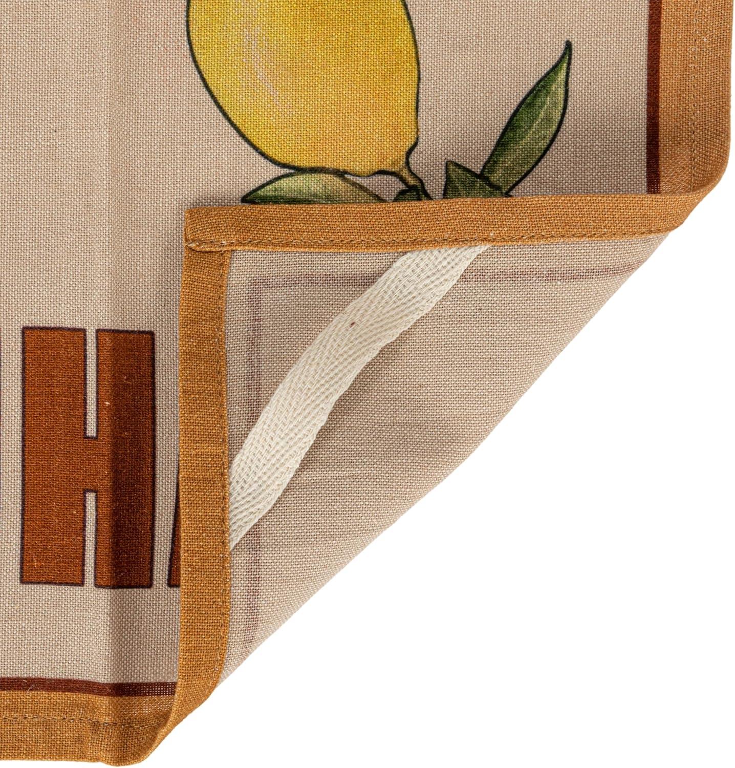 Creative Co-Op Cotton Printed Tea Towel with Cocktail Recipe Prints, Multicolor, Set of 8