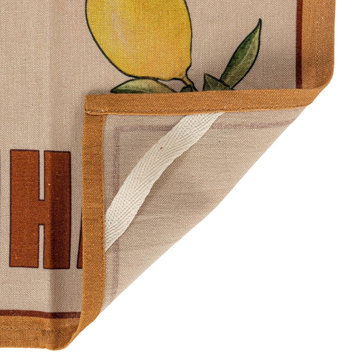 Creative Co-Op Cotton Printed Tea Towel with Cocktail Recipe Prints, Multicolor, Set of 8