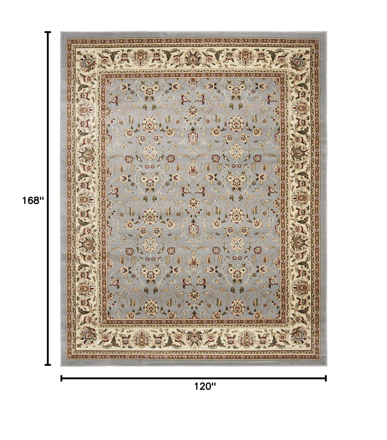 Lyndhurst LNH312 Power Loomed Area Rug - Light Blue/Ivory - 10'x14' - Safavieh