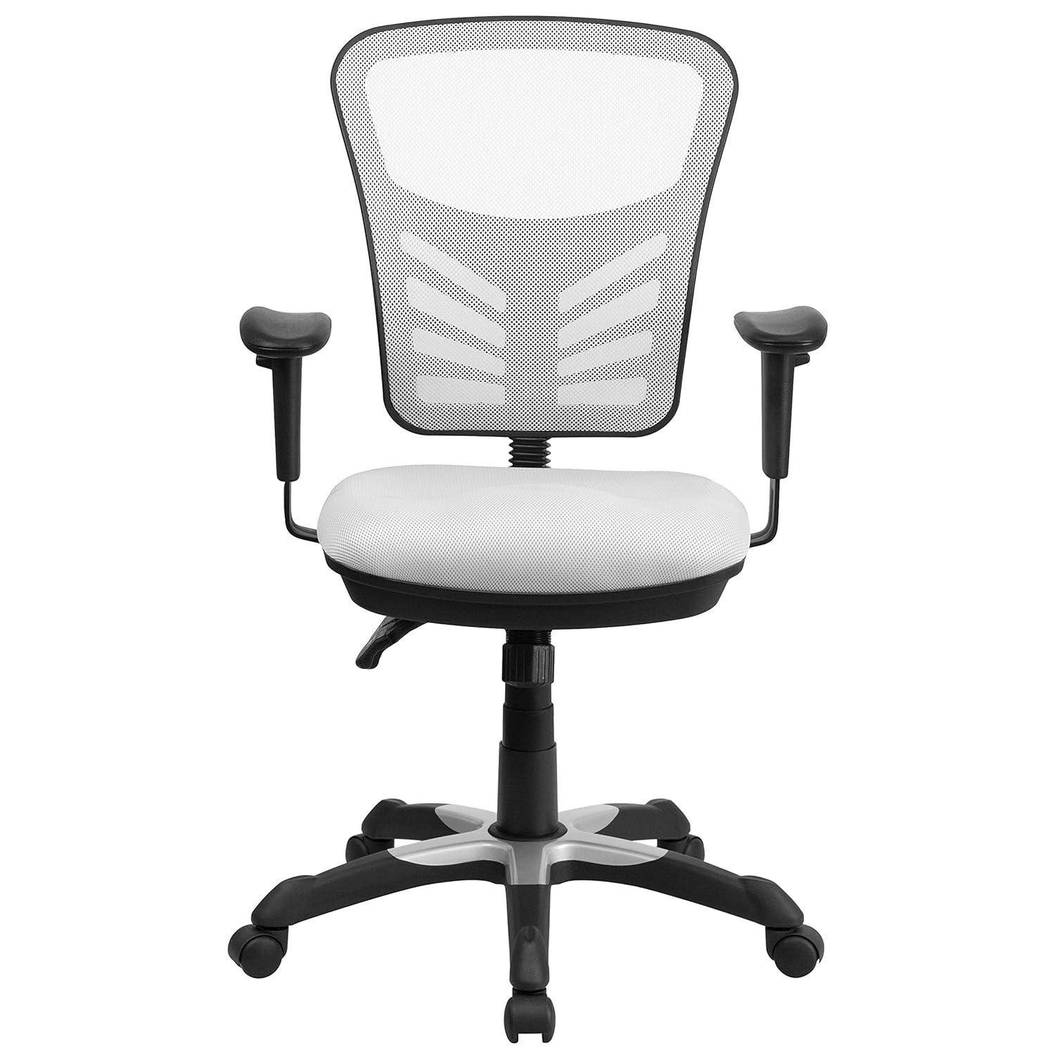 Flash Furniture Siyer Mid-Back Mesh Ergonomic Office Chair with Adjustable Arms