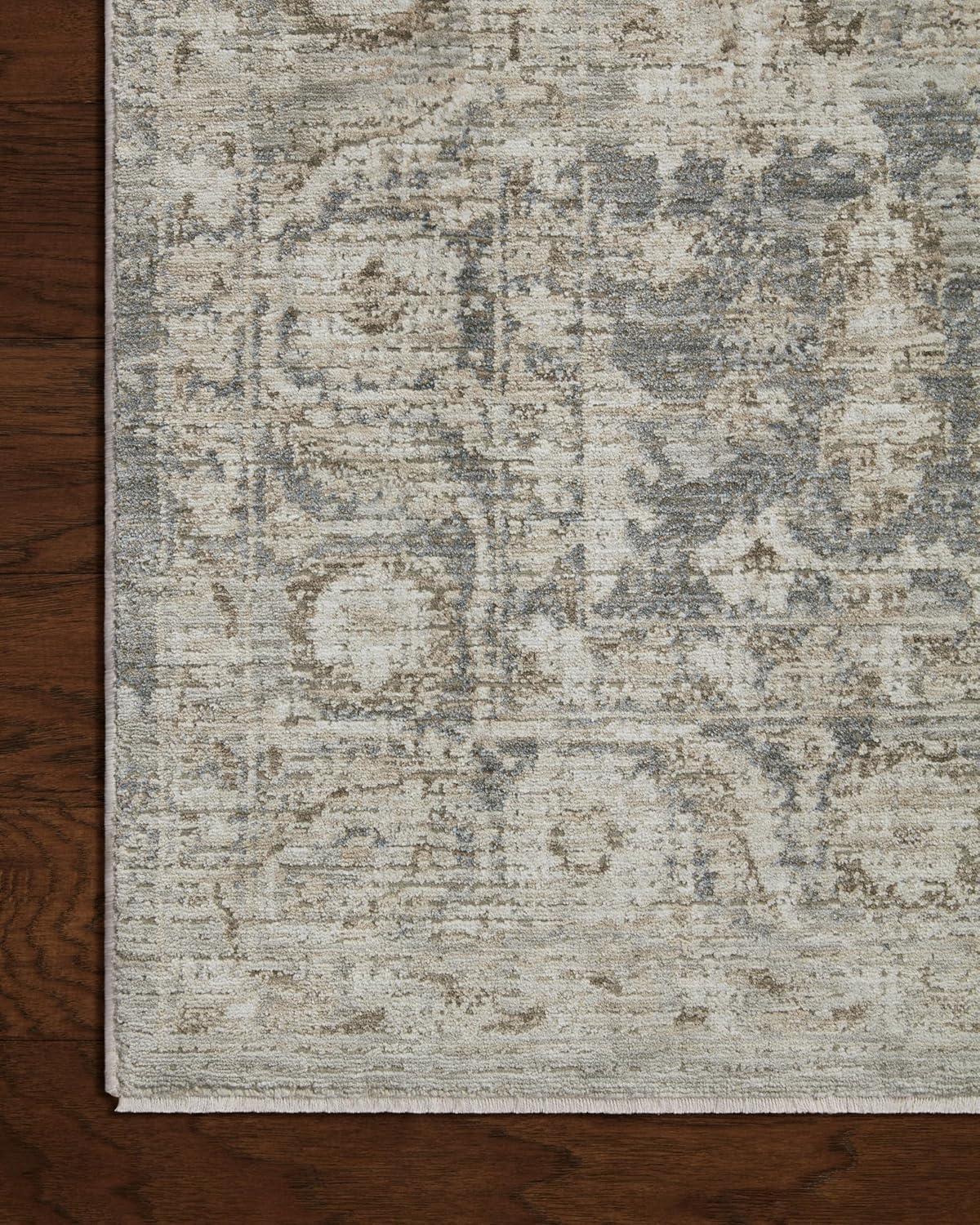 Honora Slate and Beige Vintage-Inspired Runner Rug 2'-7" x 8'-0"