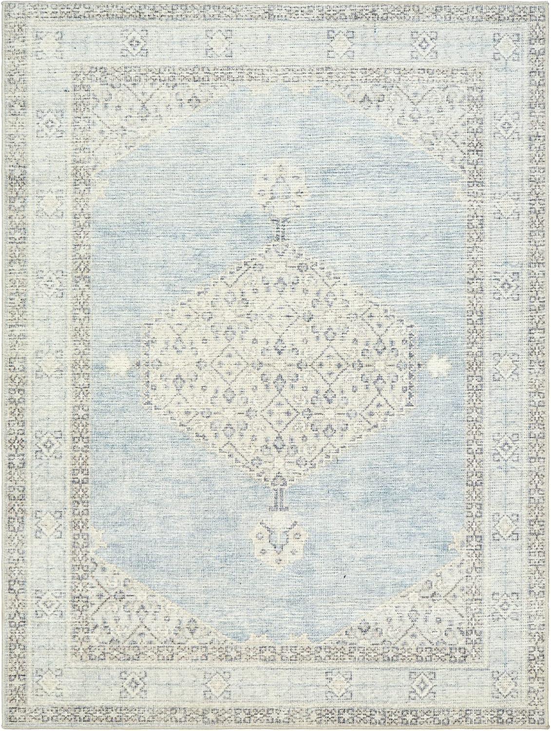 Becki Owens x Livabliss Lila Oriental Dusty Blue Area Rug