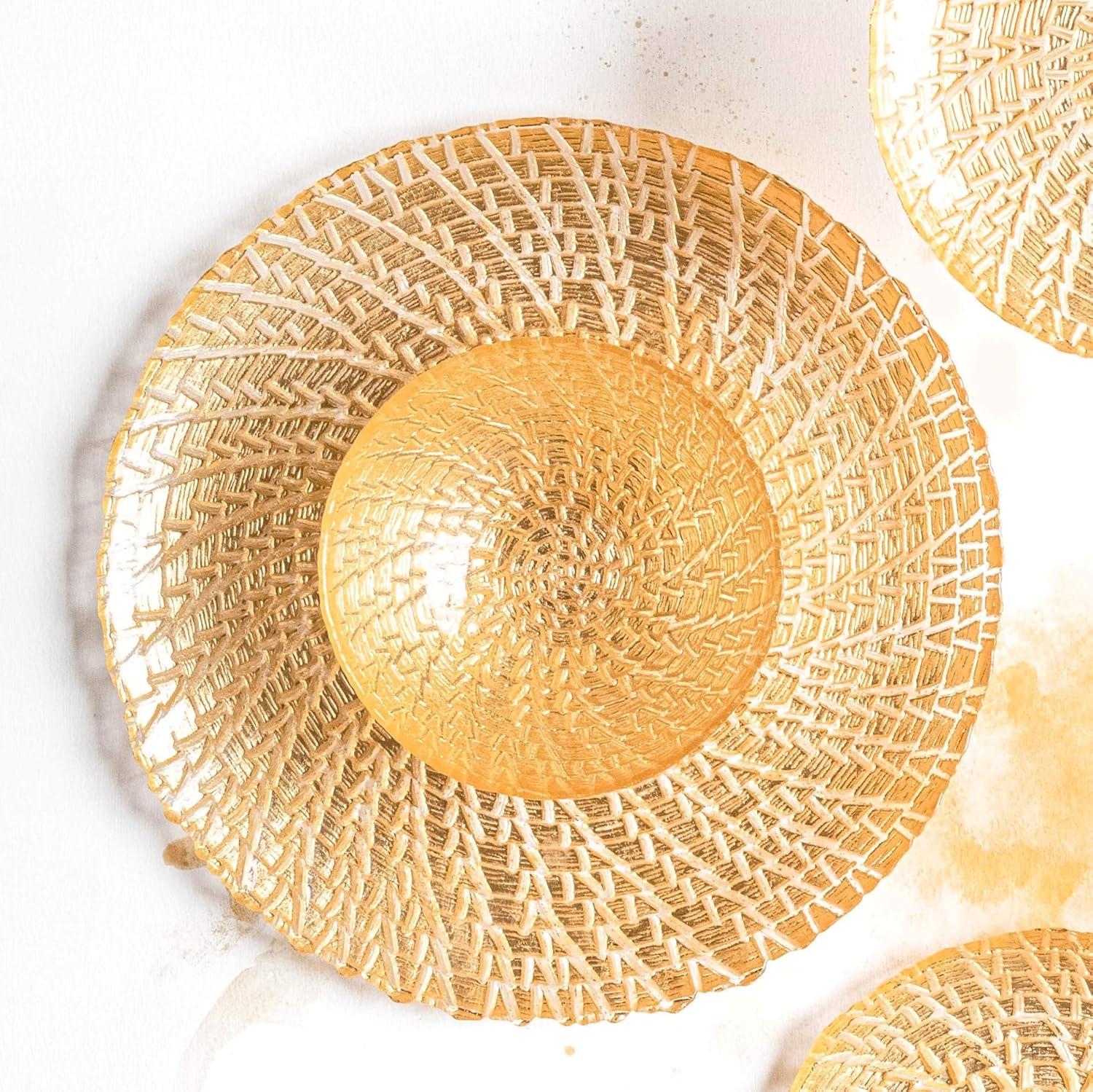 Rufolo Glass Gold Crocodile Small Bowl
