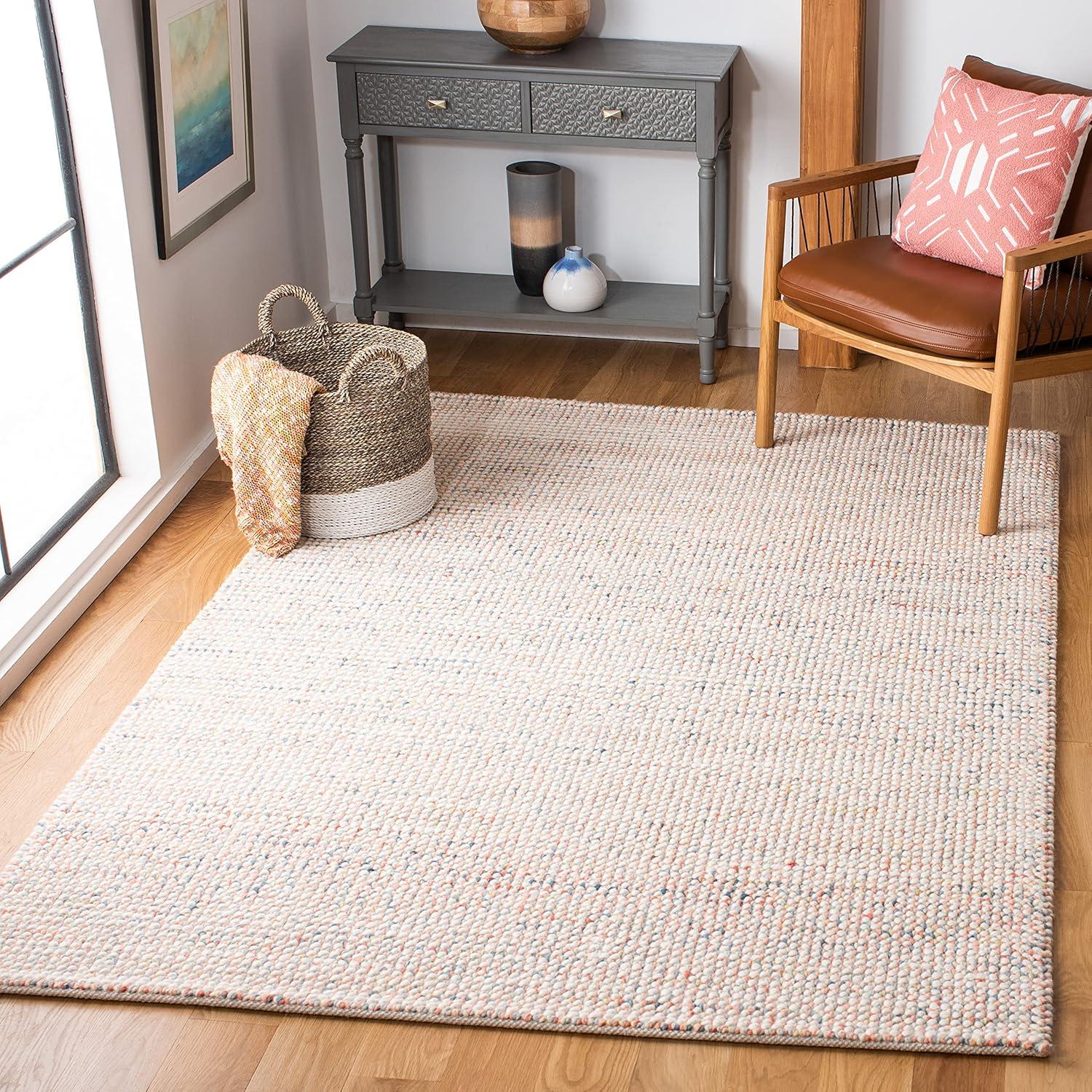 Latitude Run® Vermont Hand Woven Wool Solid Color Rug