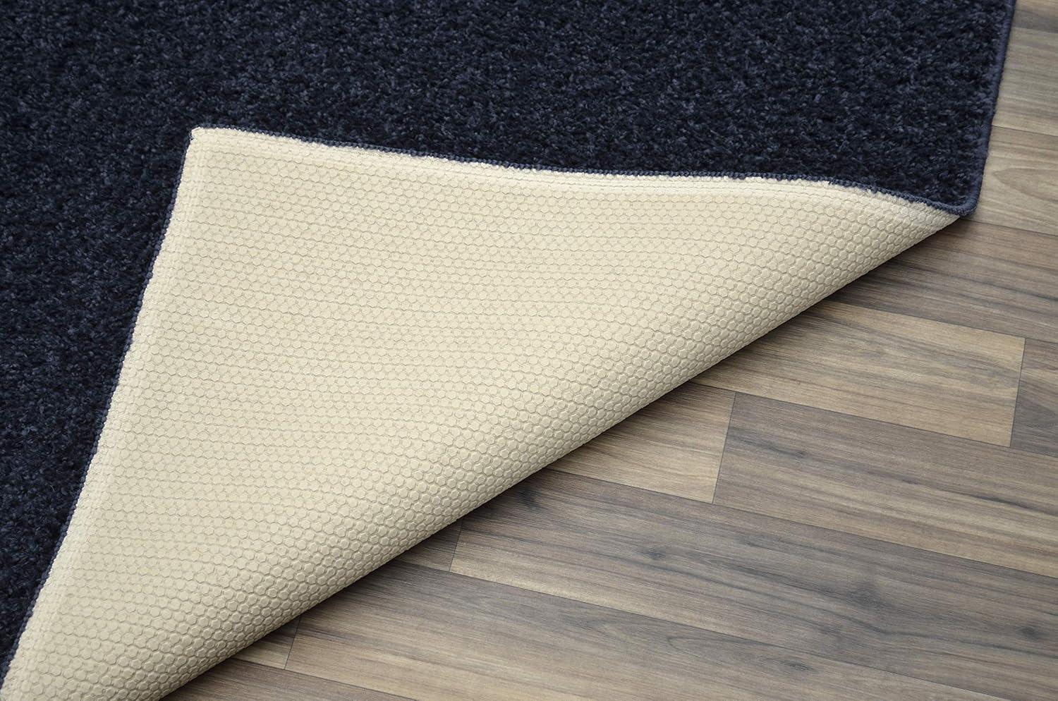 Garland Rug Skyline Shag Navy Indoor Area Rug, 5' x 7'
