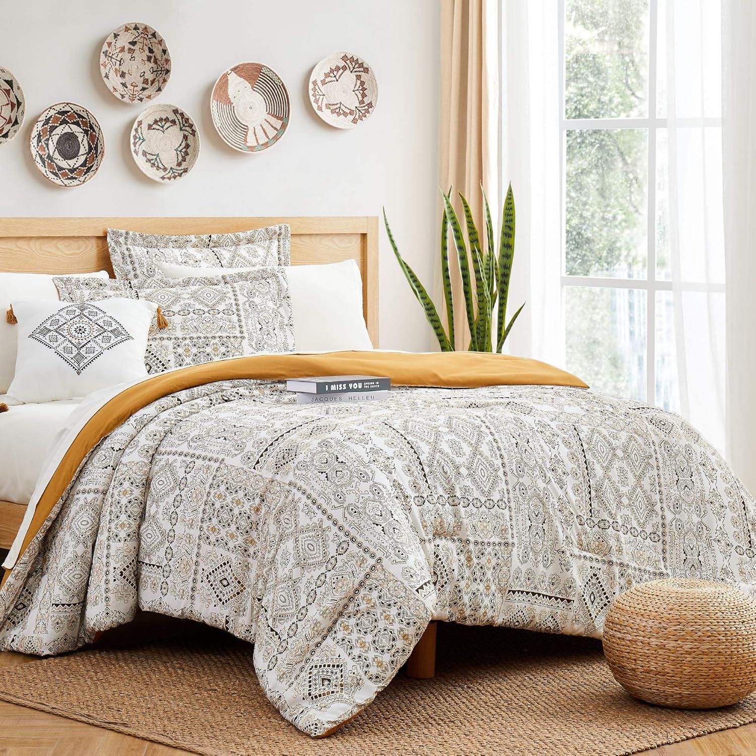 Modern Threads Printed Complete Bed Set Isla, Queen
