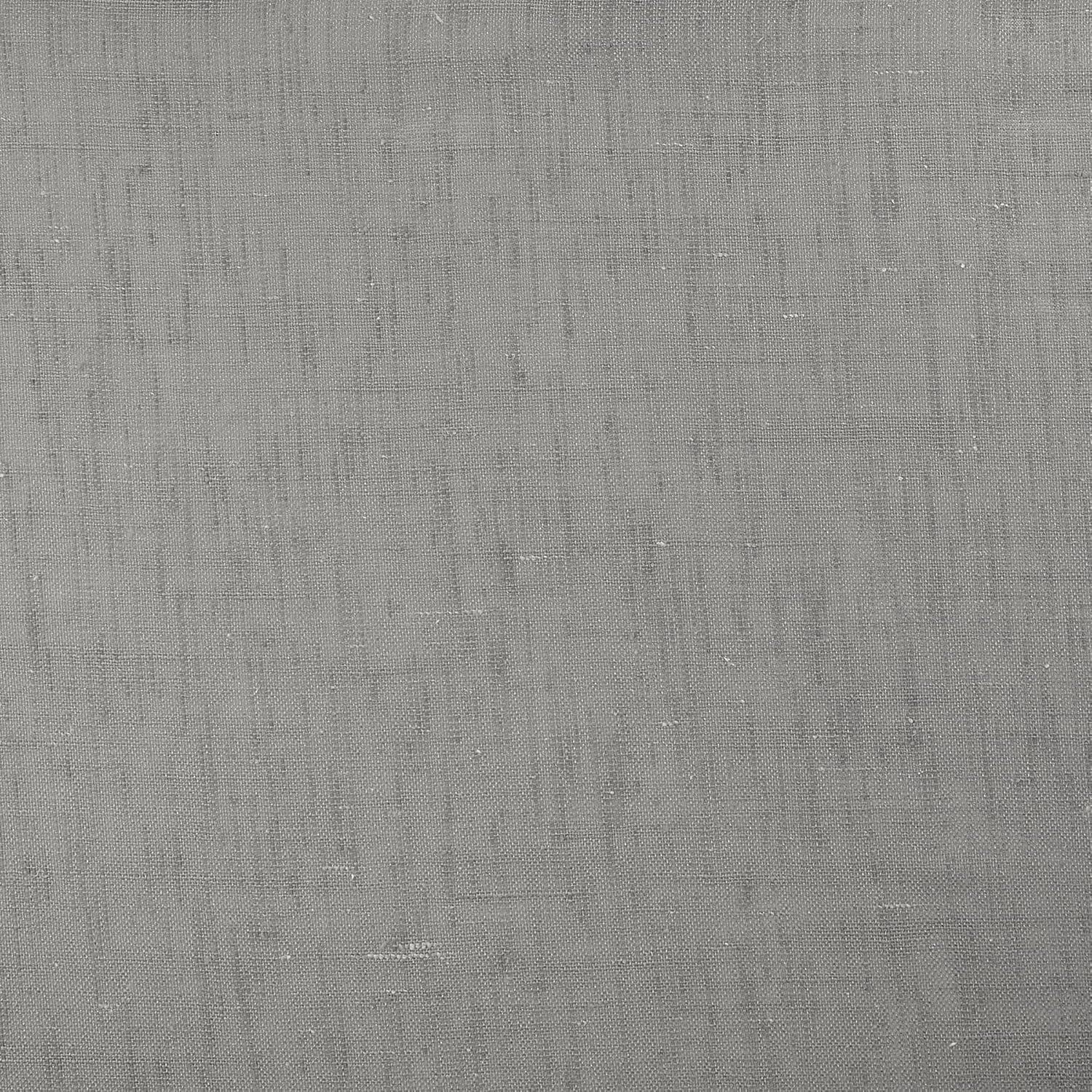 63"x52" Slub Textured Linen Blend Grommet Top Curtain Gray - Archaeo: Light Filtering Panel, Modern Indoor Decor