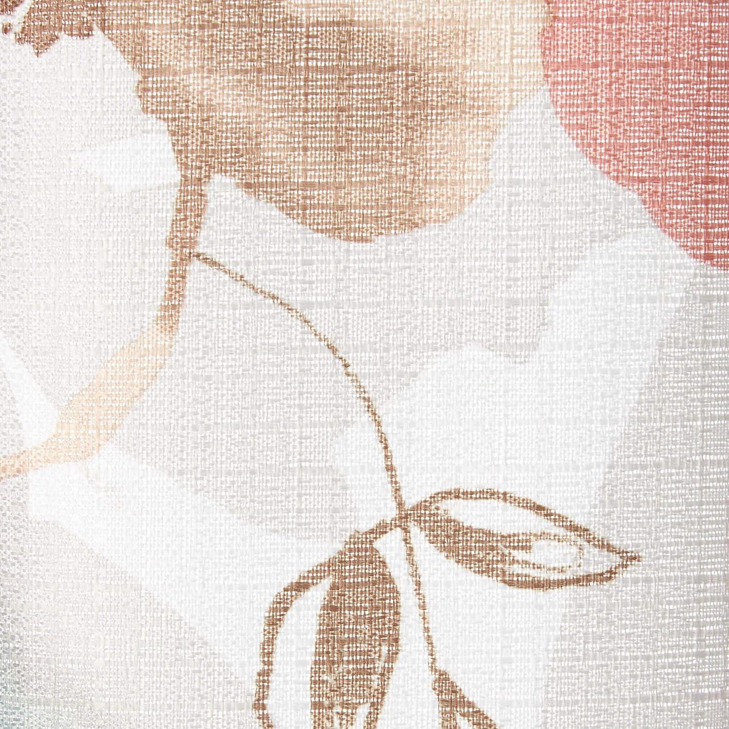 CHF Watecolor Floral Indoor , 100% Polyester , Light Filtering Single Panel Rod Pocket , Spice , 50"x84"