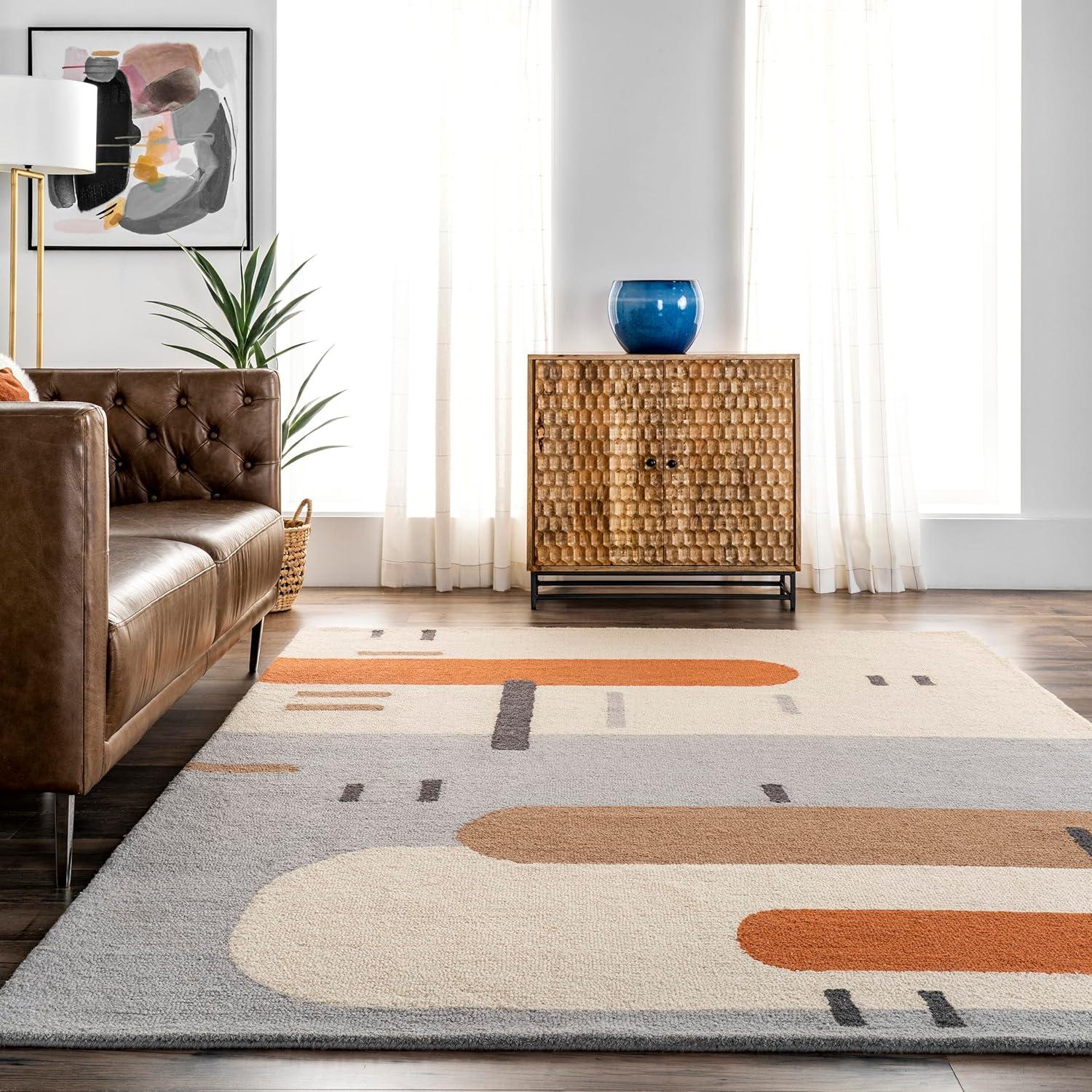 Nuloom Cori Wool Abstract Contemporary Indoor Area Rug