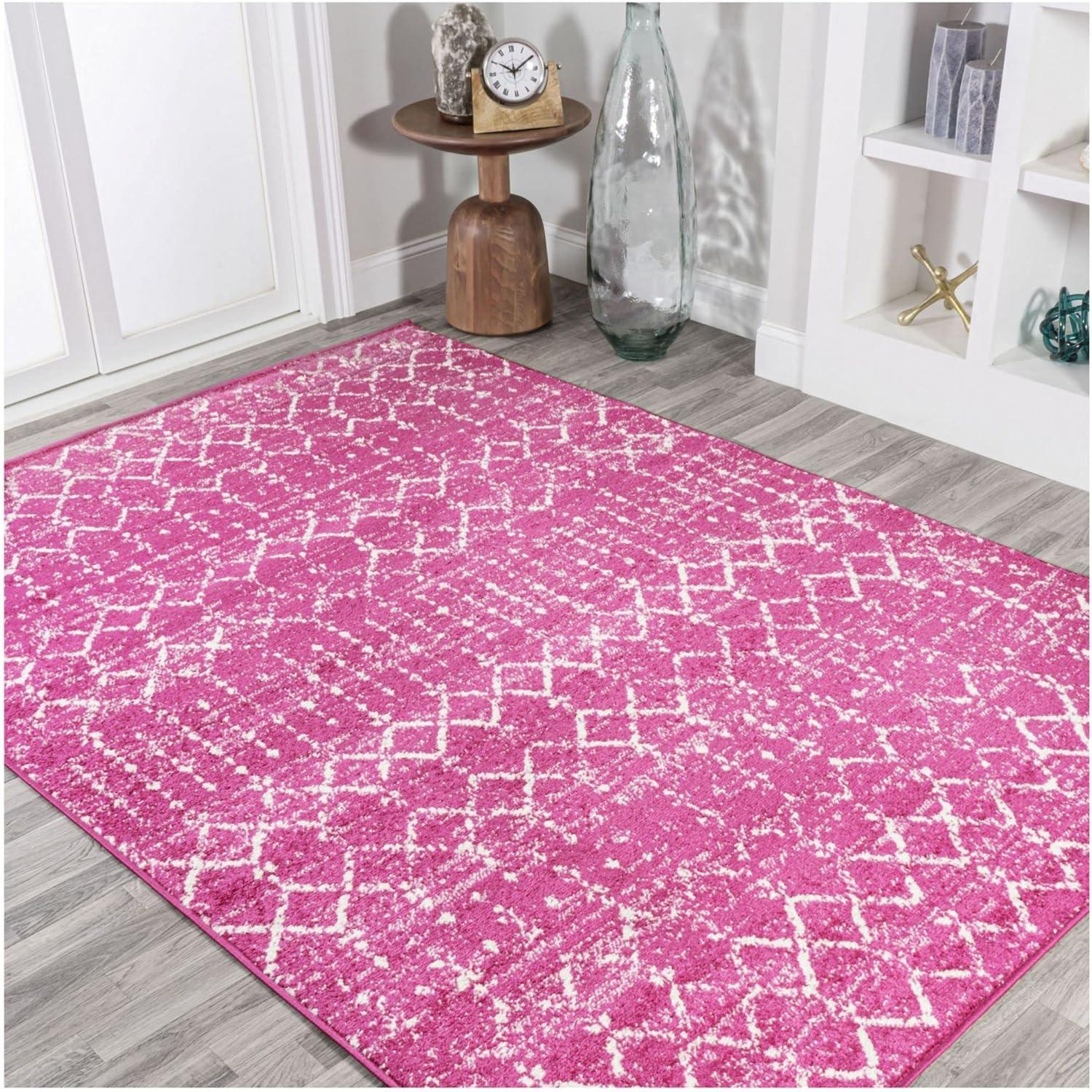 JONATHAN Y Moroccan inspired HYPE Boho Vintage Diamond Cream/Gray 3 ft. x 5 ft. Area Rug