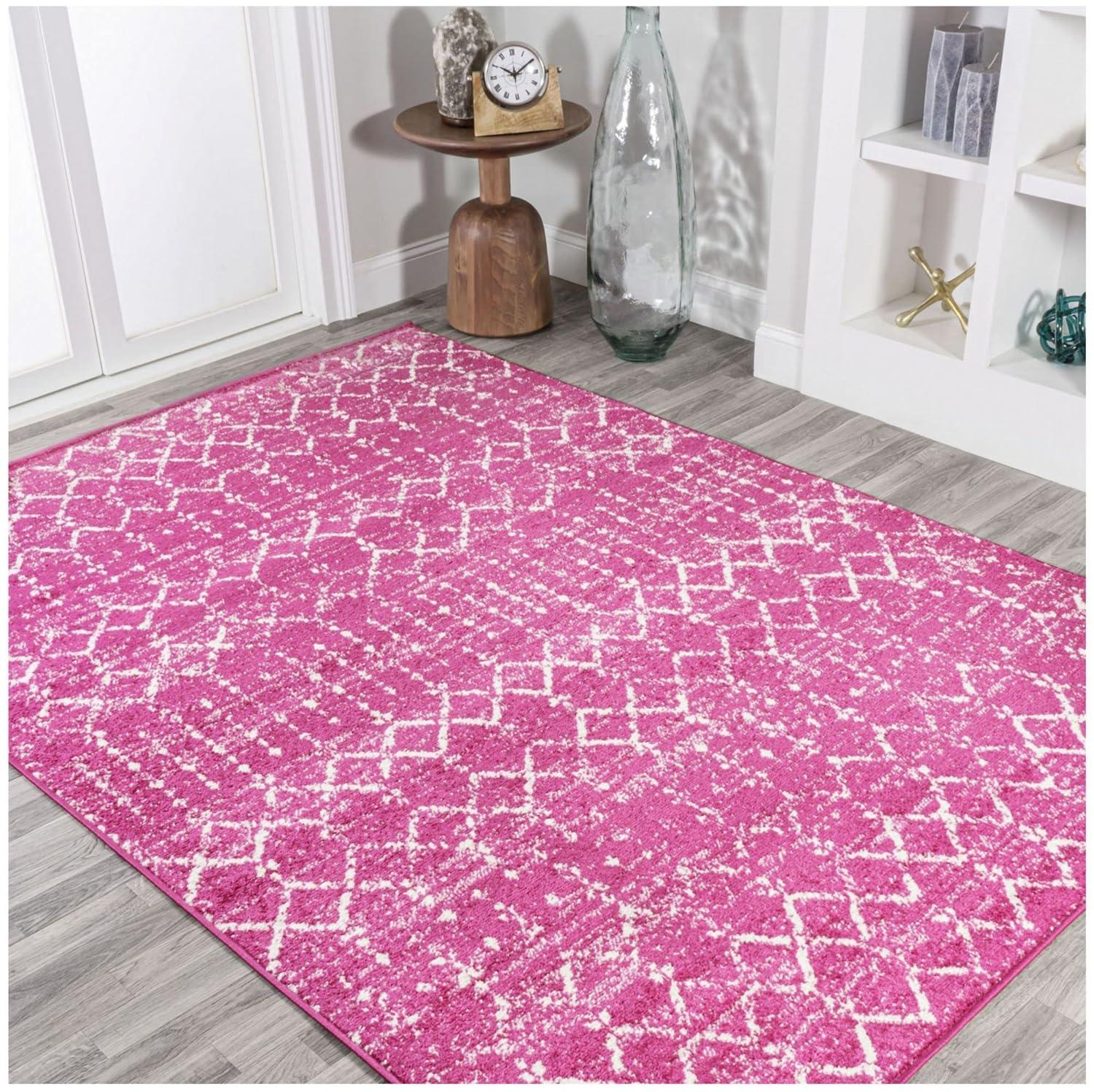 JONATHAN Y Moroccan inspired HYPE Boho Vintage Diamond Cream/Gray 3 ft. x 5 ft. Area Rug